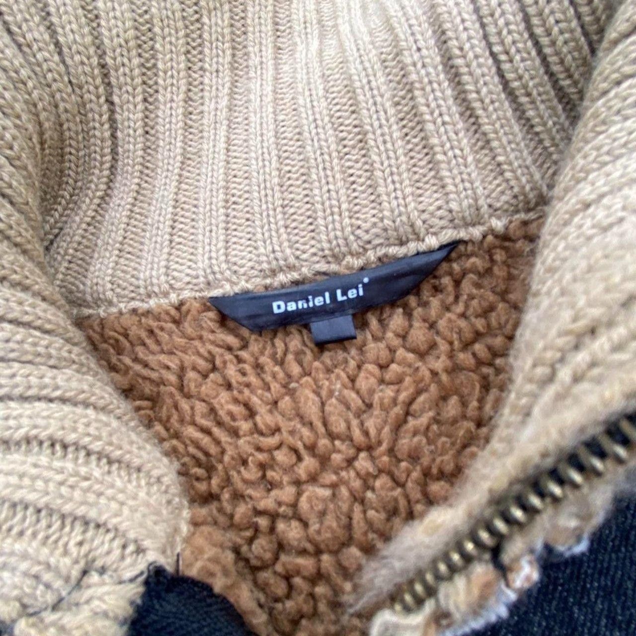 Japanese Brand 00s Denim/Sweater Infused Jacket Navy XL Size US XL / EU 56 / 4 - 4 Thumbnail