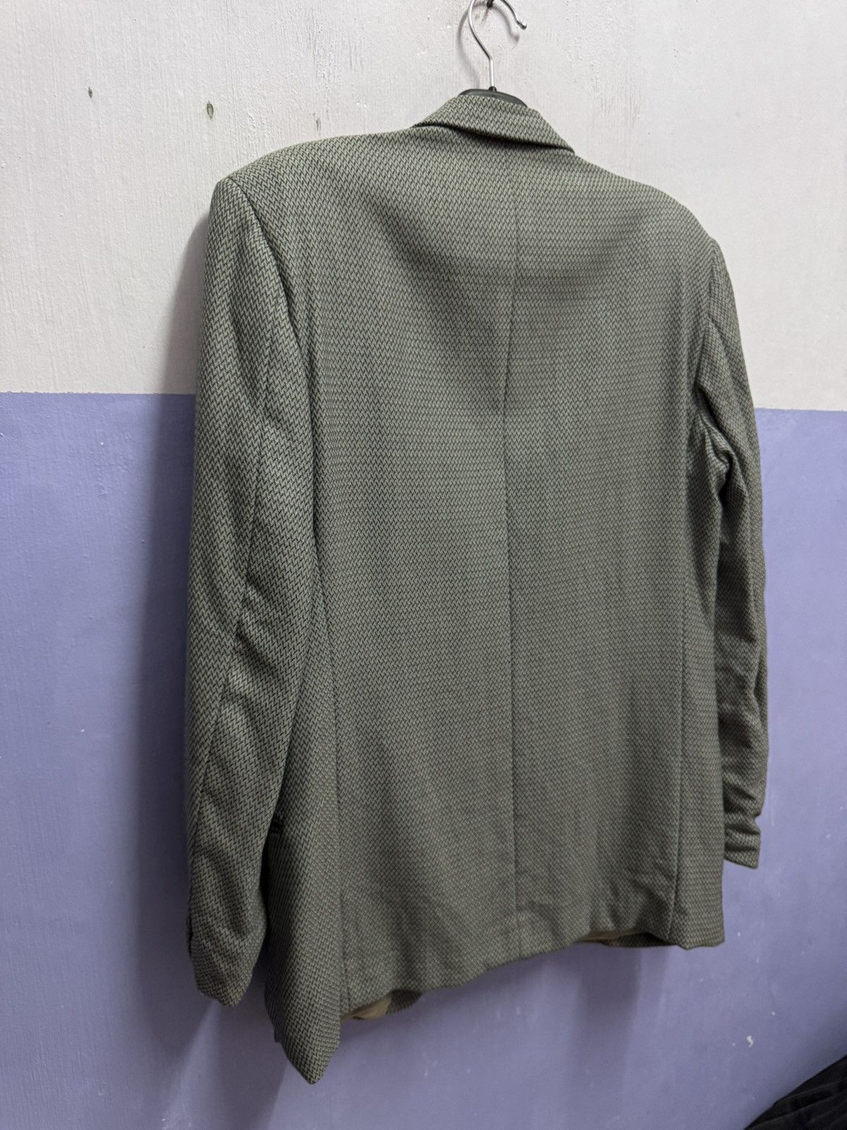 Giorgio Armani Vintage Giorgio Armani Waze Design Blazer Size US M / EU 48-50 / 2 - 12 Thumbnail