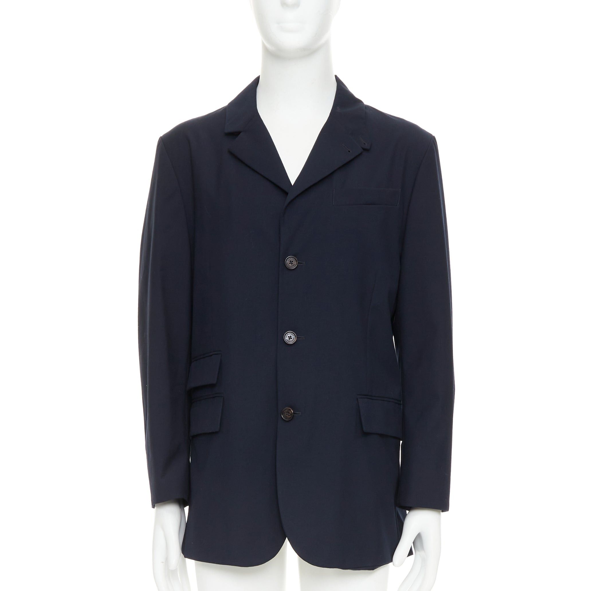Ralph Lauren RALPH LAUREN Purple Label navy twill 3 flap pockets double vent coat XL Size US XL / EU 56 / 4 - 1 Thumbnail