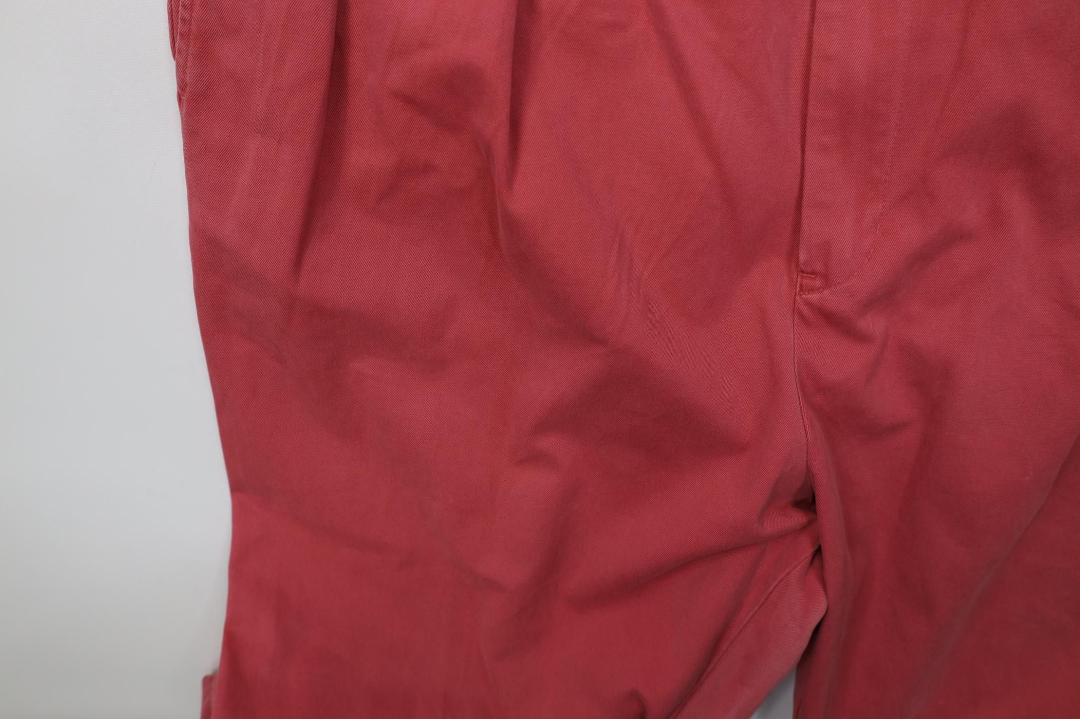 Polo Ralph Lauren Vintage Ralph Lauren Pleated Wide Leg Chino Pants Cotton Red Size US 42 / EU 58 - 7 Thumbnail
