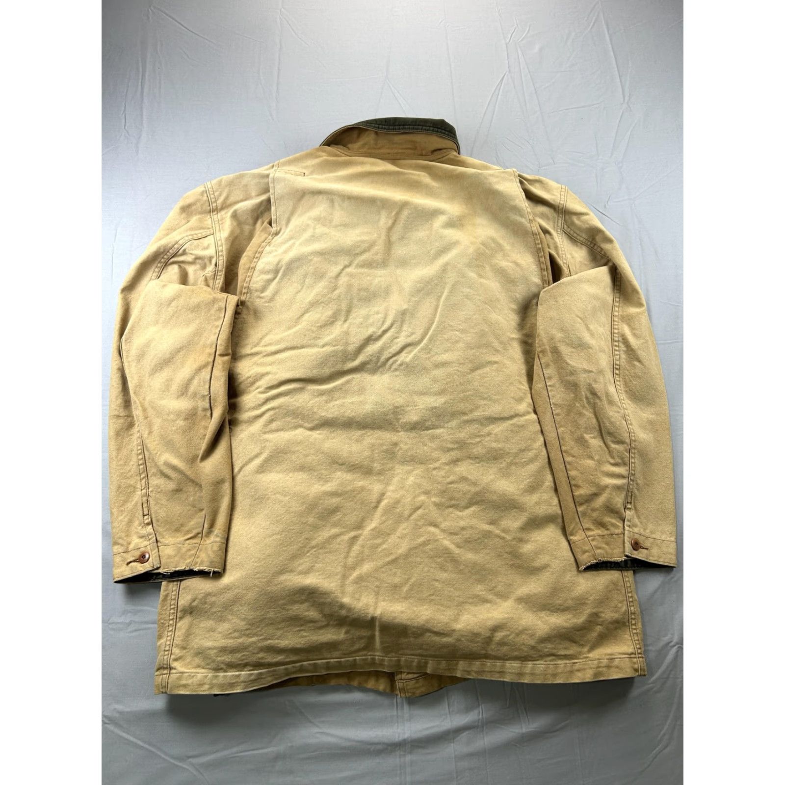 Vintage VINTAGE L.L.Bean Coat Men XL Tan Canvas Down Insulated Lined Cord Collar Barn 90s Size US XL / EU 56 / 4 - 2 Thumbnail