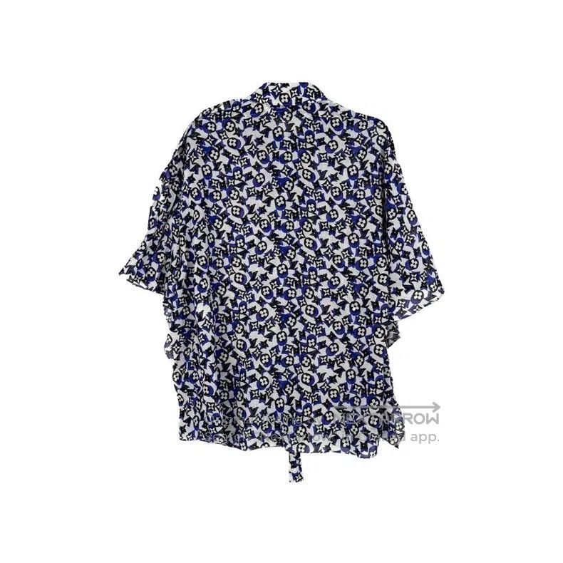 Louis Vuitton Louis Vuitton Blue shirt with full logo shirt Size XS / US 0-2 / IT 36-38 - 2 Thumbnail