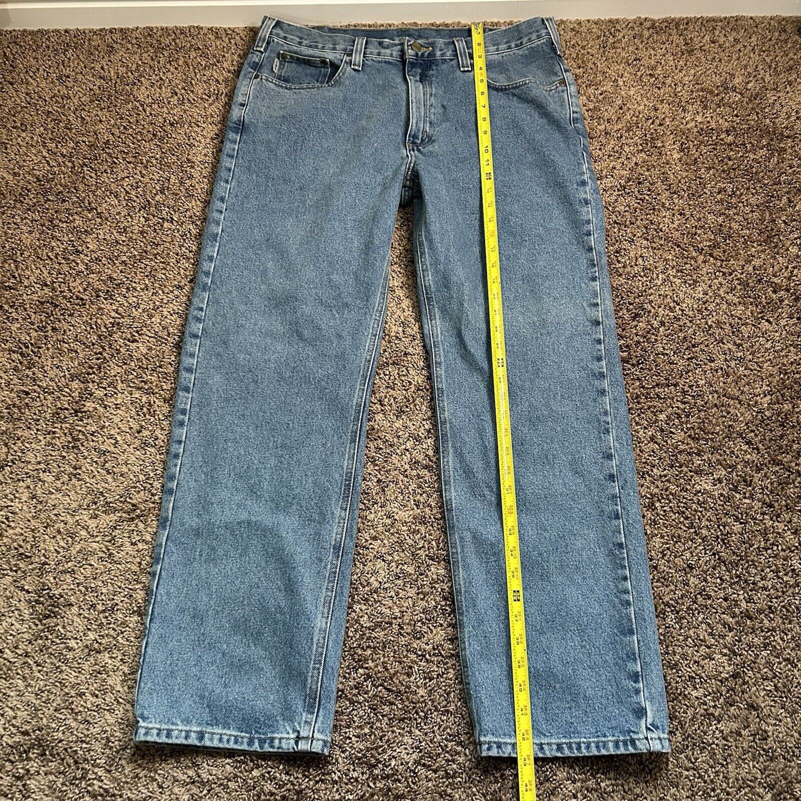 Carhartt Carhartt B480 LVB Medium Wash Traditional Fit Jeans Sz 38x32 Size US 38 / EU 54 - 15 Thumbnail