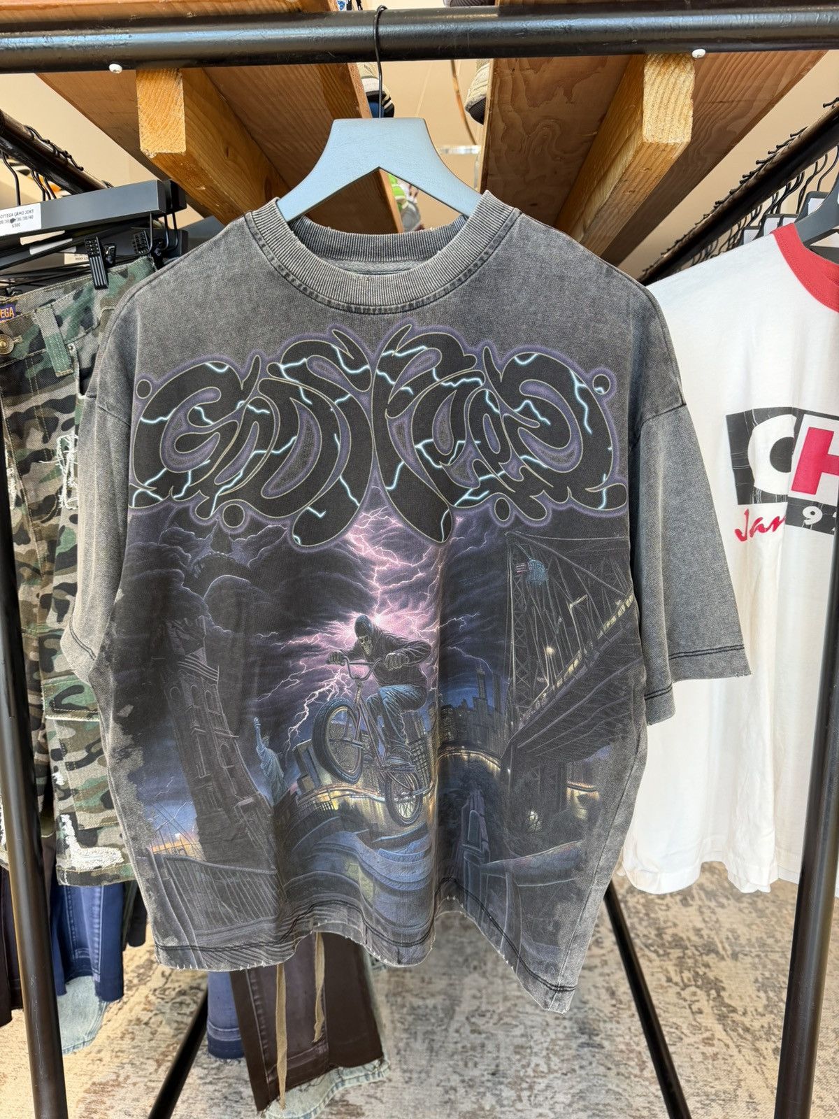 Godspeed Godspeed B.M.X T-Shirt “Grey Wash” Size US XS / EU 42 / 0 - 3 Thumbnail