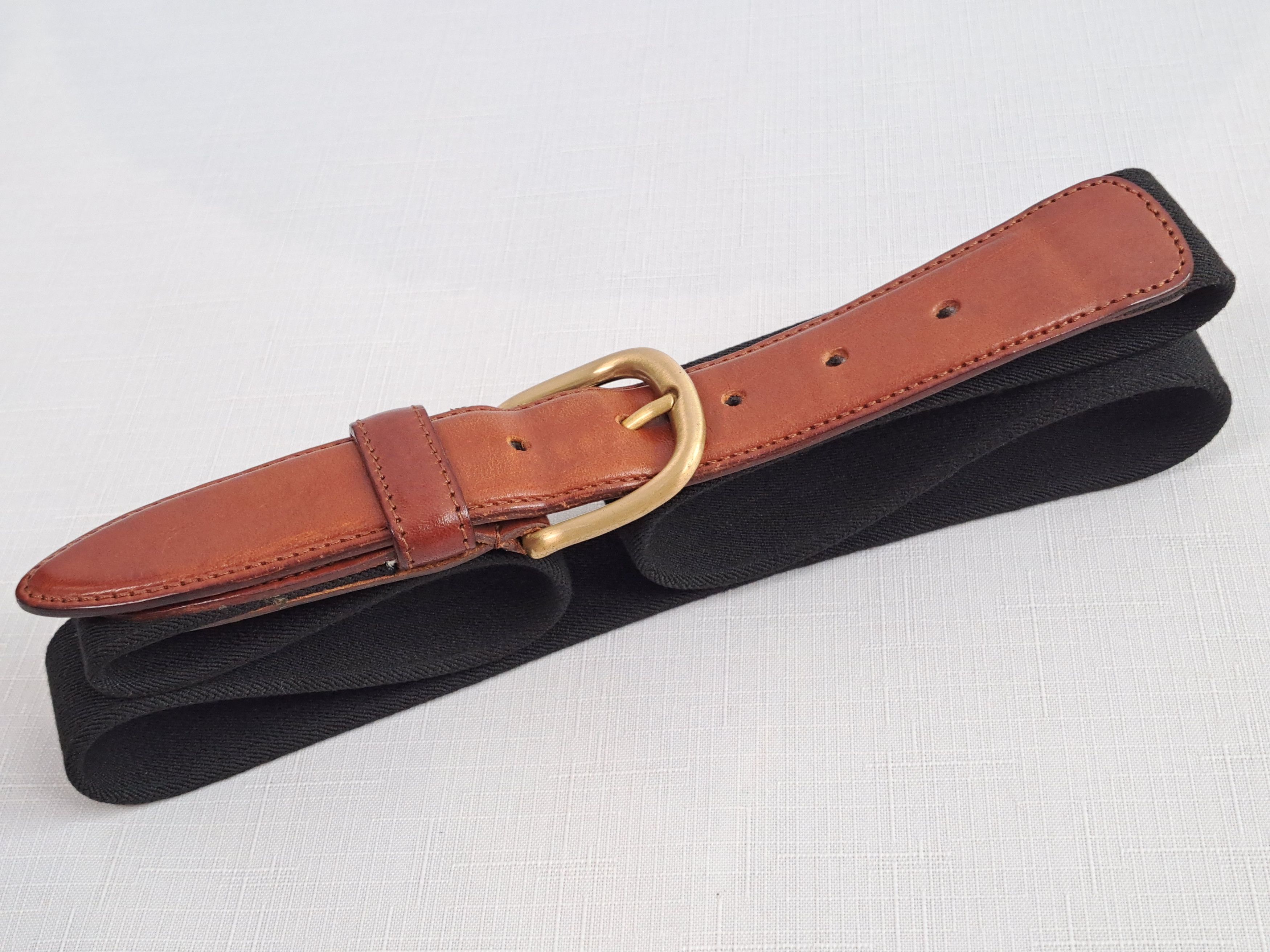 Bally × Vintage Bally vintage leather/elastic fabric belt. Size ONE SIZE - 1 Thumbnail