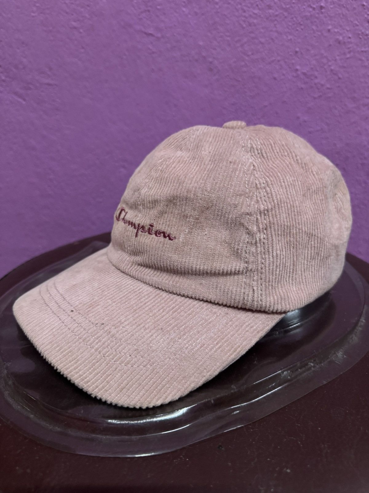 Champion Champion Corduroy Strapback Cap Hat One Size Size ONE SIZE - 4 Thumbnail
