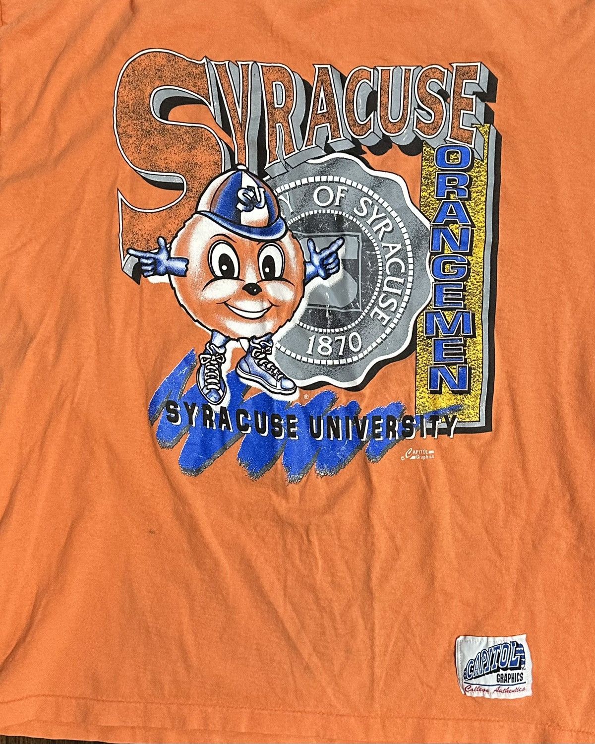 Vintage Syracuse Orange Men vintage graphic T-shirt Size US XL / EU 56 / 4 - 2 Thumbnail