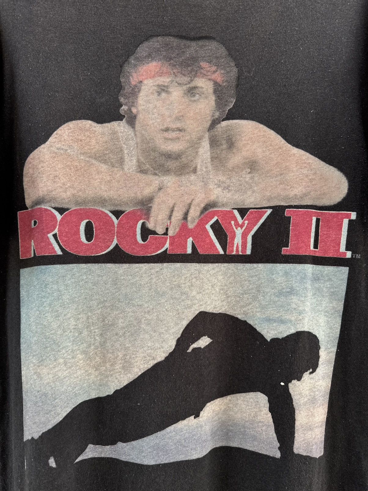 Rap Tees Thrashed Rocky Balboa Film Zara Faded Tee Size US L / EU 52-54 / 3 - 9 Thumbnail