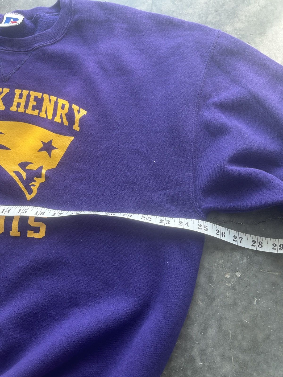 Russell Athletic × Vintage Vintage 90s Russell Patrick Henry Patriots Sweatshirt Size US XL / EU 56 / 4 - 5 Thumbnail