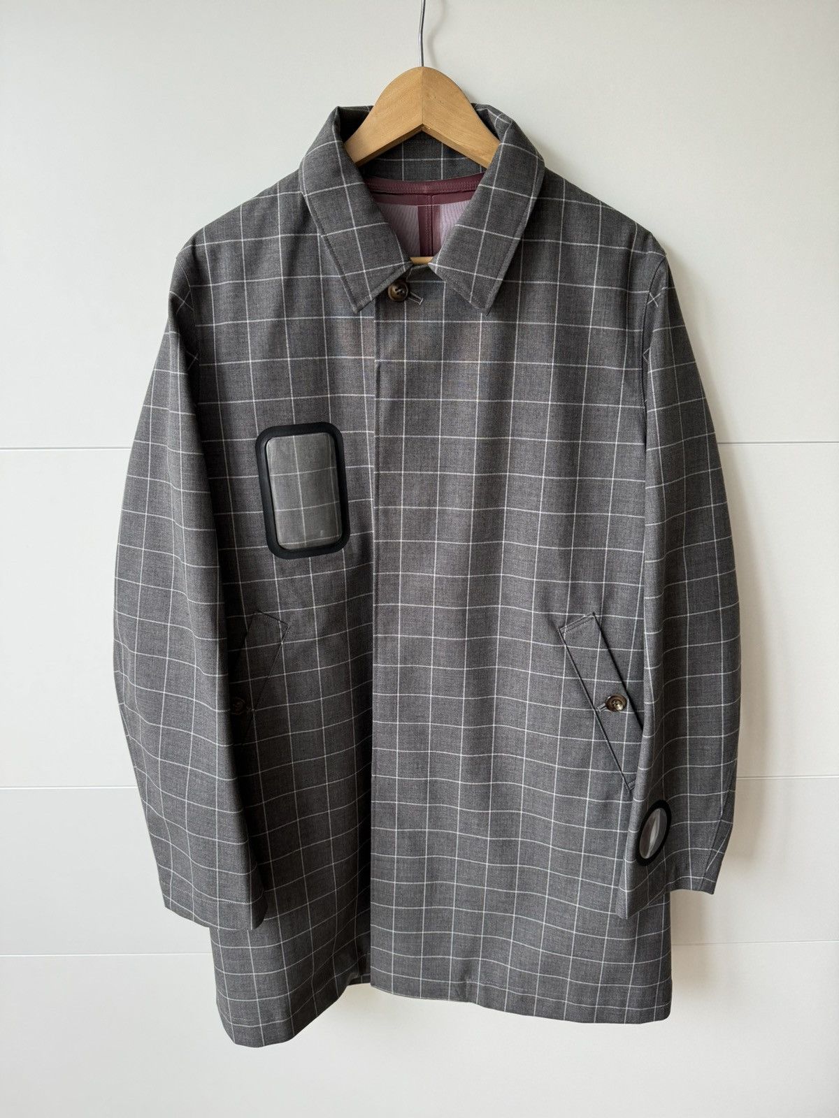 Undercover [3] T/Wpen Windowpane Coat in Grey (AW15) Size US L / EU 52-54 / 3 - 1 Thumbnail