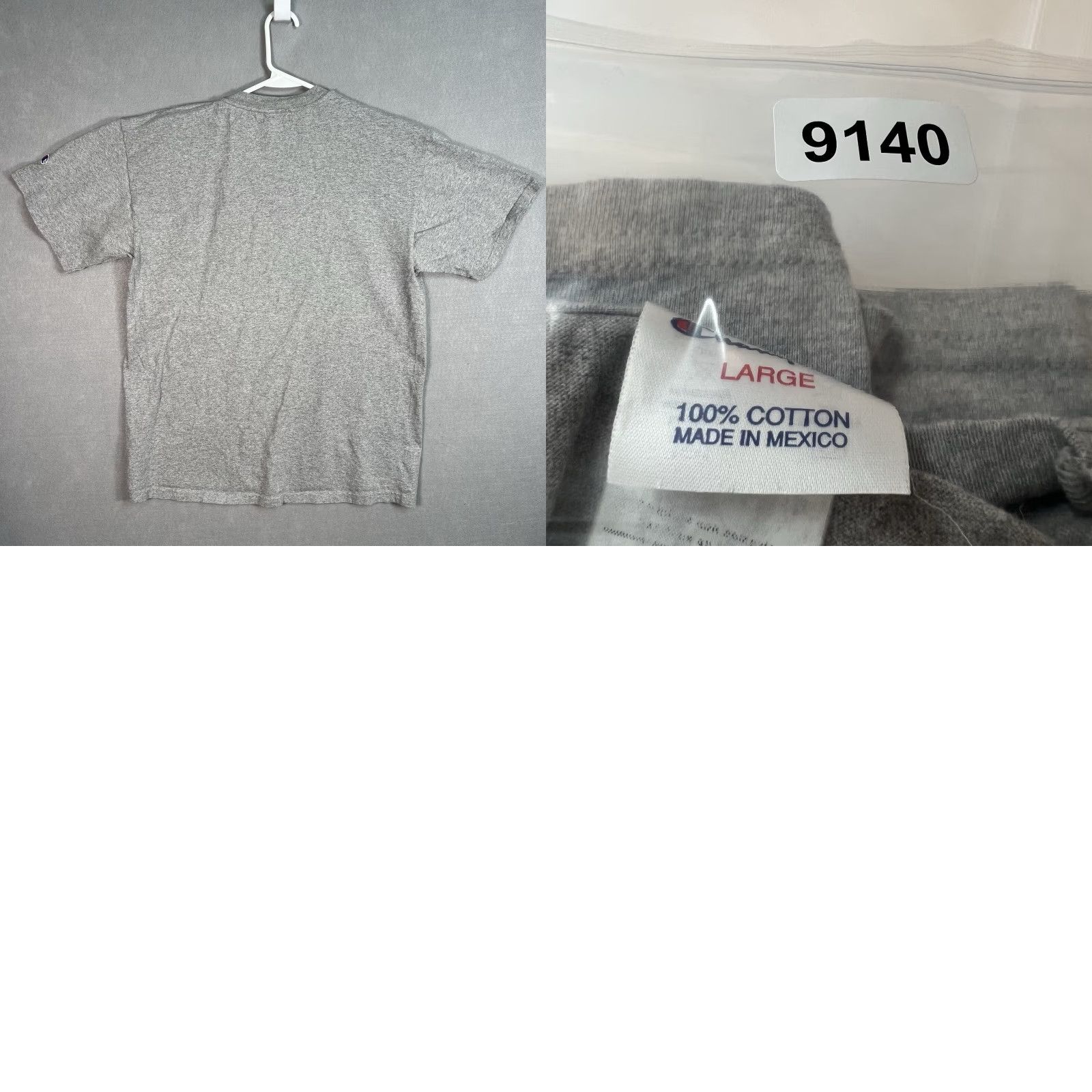 Champion VINTAGE Champion T Shirt Mens Adult Large Gray Cotton Short Sleeve Crew Neck Shirt Mens L Gray Champions Athletic Coventry? Size US L / EU 52-54 / 3 - 8 Thumbnail