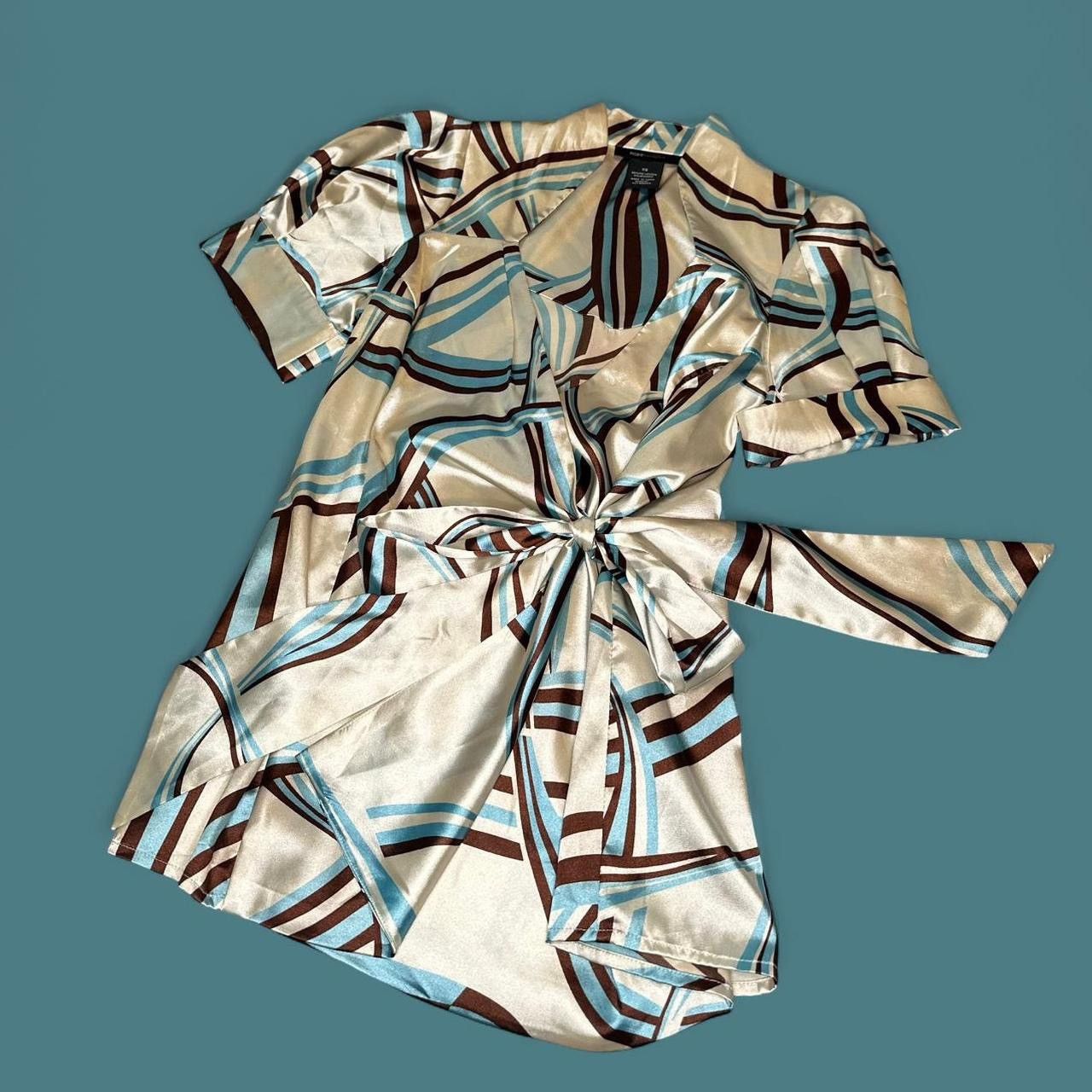 Bcbgmaxazria BCBGMAXAZRIA Swirly abstract groovy wrap vintage Top XS Size XS / US 0-2 / IT 36-38 - 12 Thumbnail