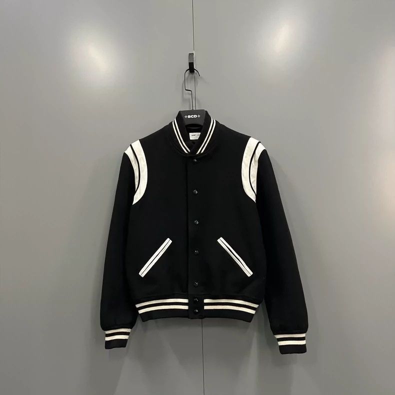 Yves Saint Laurent Saint Laurent Color Block Baseball Jacket-2508 Size US L / EU 52-54 / 3 - 1 Thumbnail