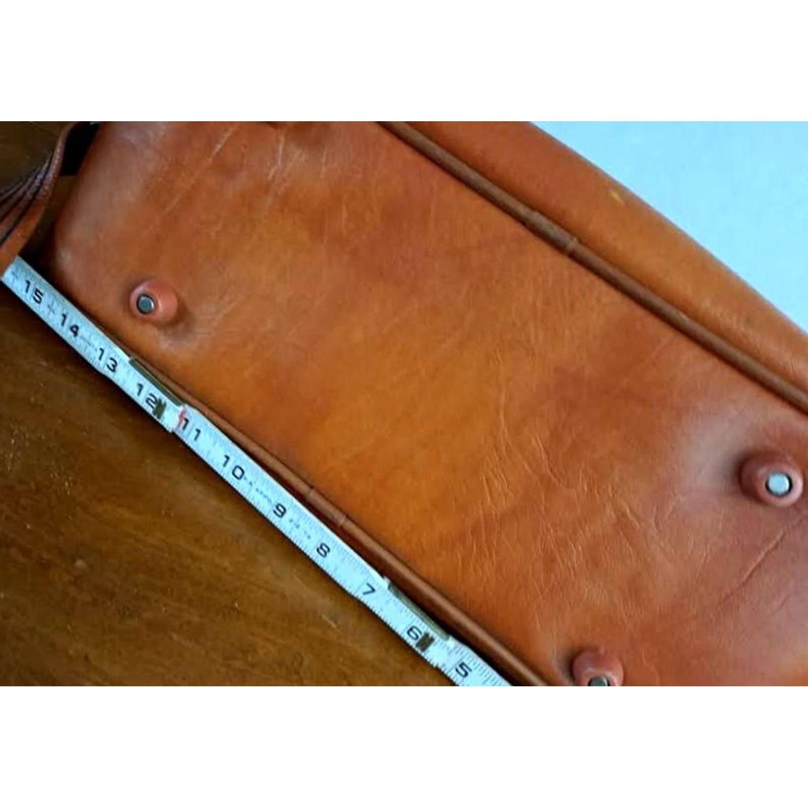 Sears VINTAGE Sears Brown Leather Personal Shoulder Travel Bag EUC Size ONE SIZE - 6 Thumbnail