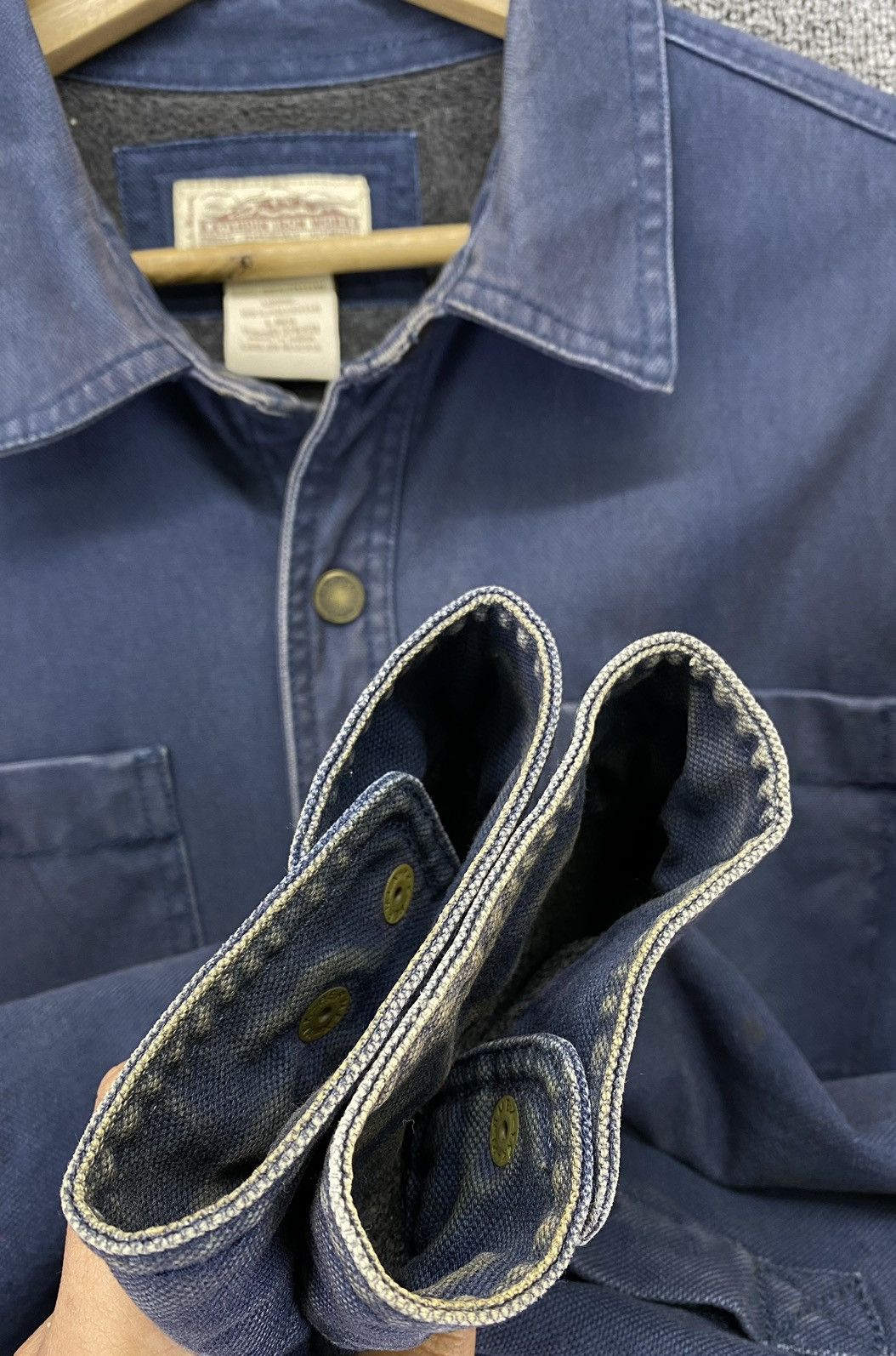 L.L. Bean Vintage L.L. Bean Workwear Button Up Denim Jacket Size US L / EU 52-54 / 3 - 12 Thumbnail