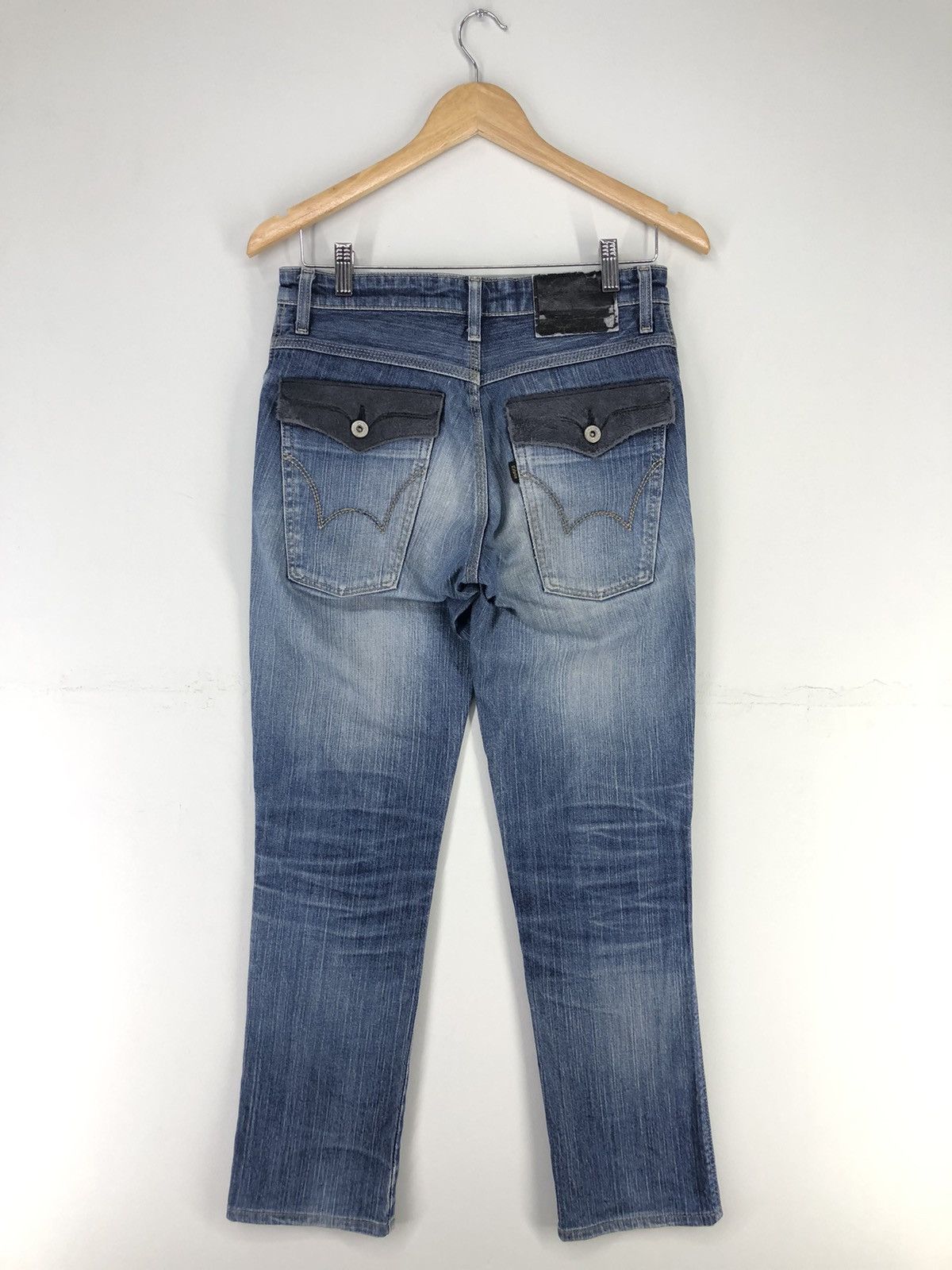 Edwin × Vintage Vintage Edwin Distressed Faded Blue Jeans Size US 28 / EU 44 - 2 Thumbnail