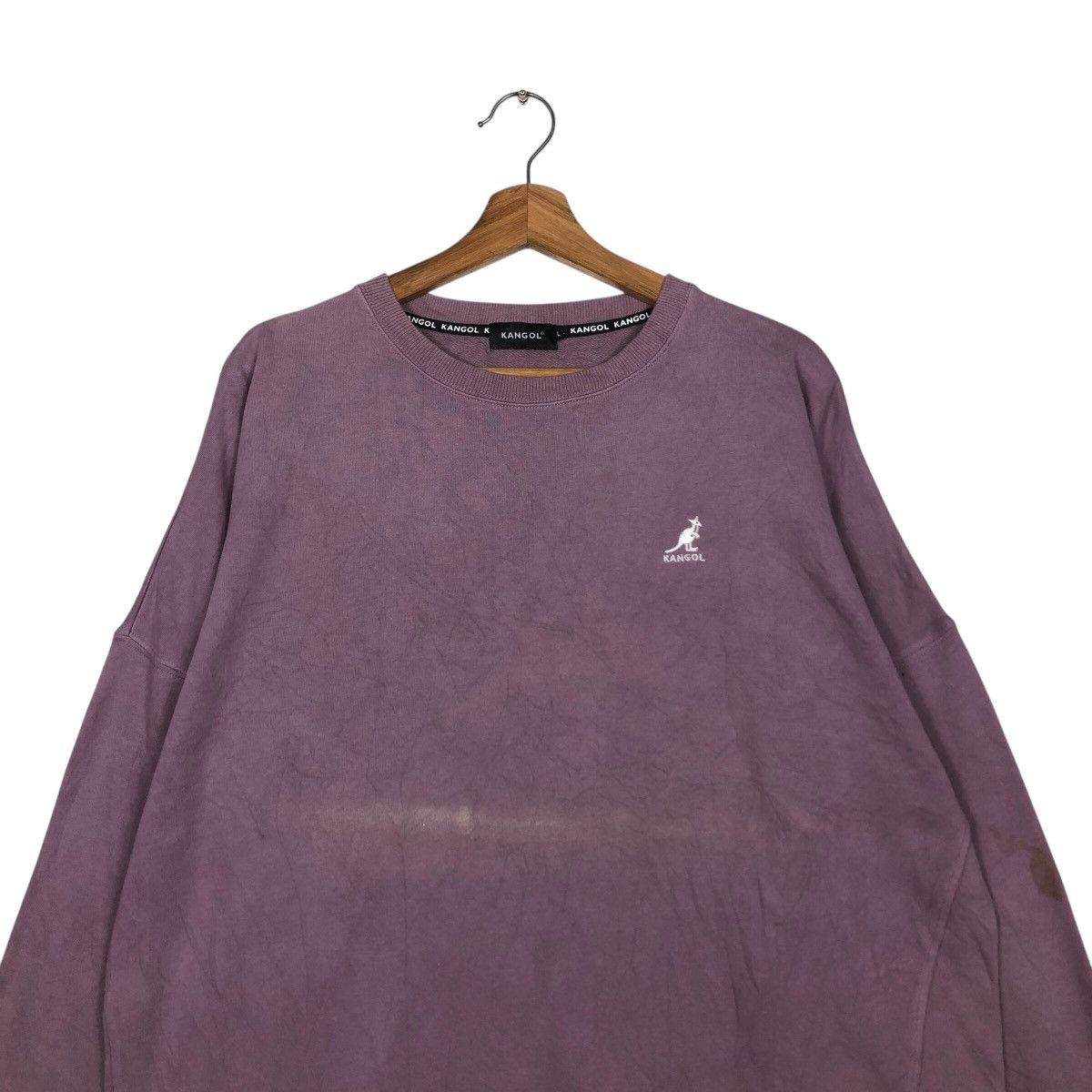 Japanese Brand 📌Vintage Sweatshirt Kangol Big Logo Spell Out Back Hit Size US L / EU 52-54 / 3 - 4 Thumbnail