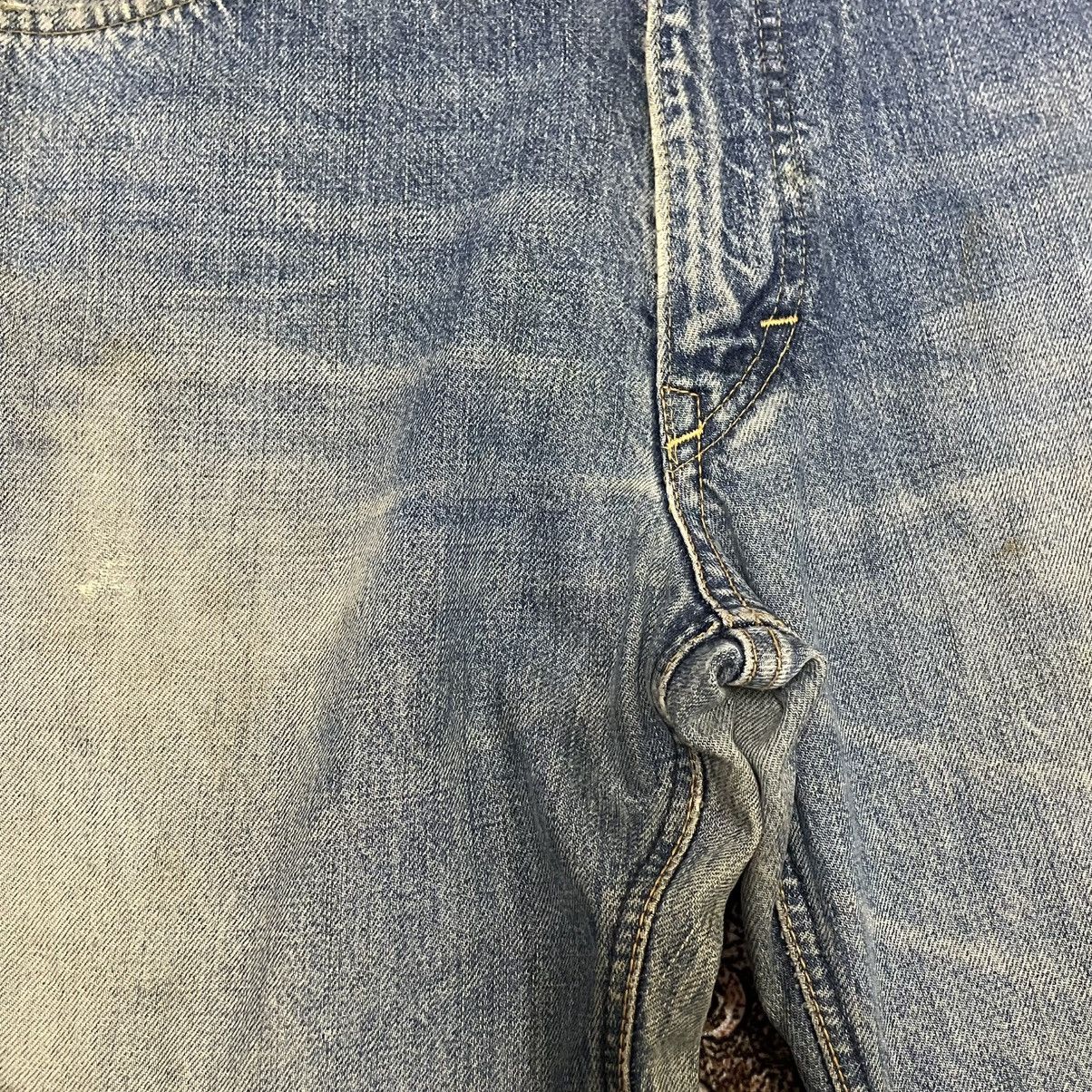 Lee 🔥Vintage Lee Riders Washed Ripped Distress Selvedge Jeans Size US 31 - 11 Thumbnail