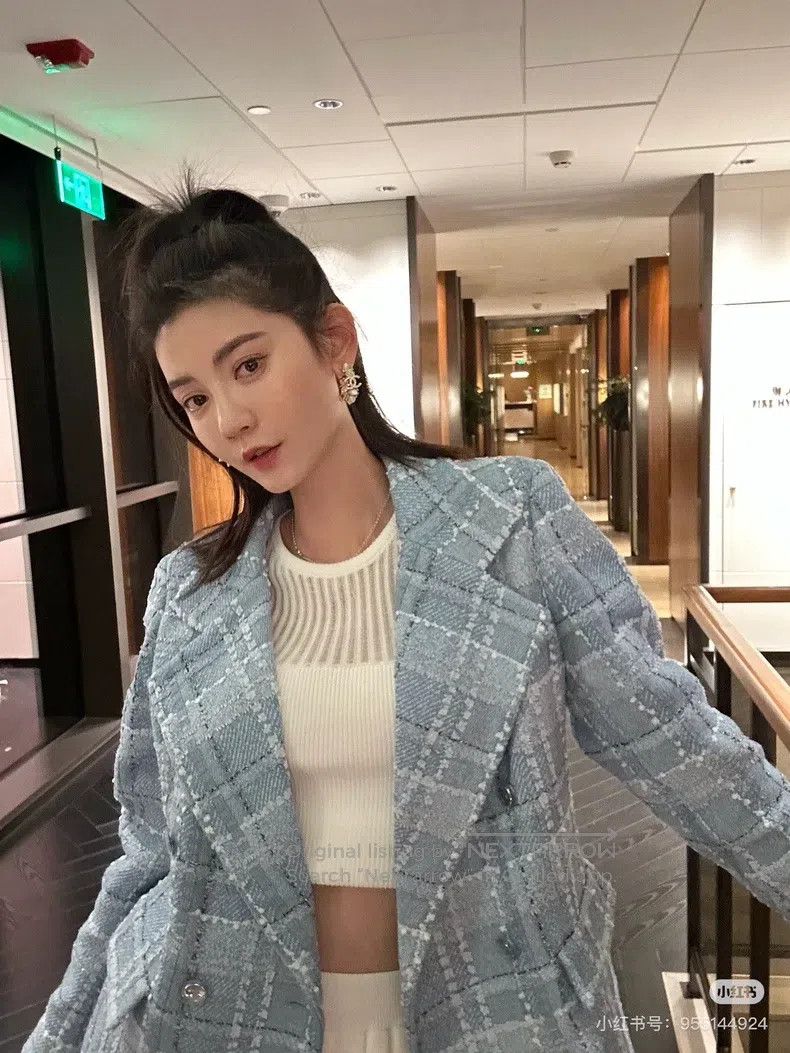 Chanel Chanel Blue plaid jacket Size XS / US 0-2 / IT 36-38 - 9 Thumbnail