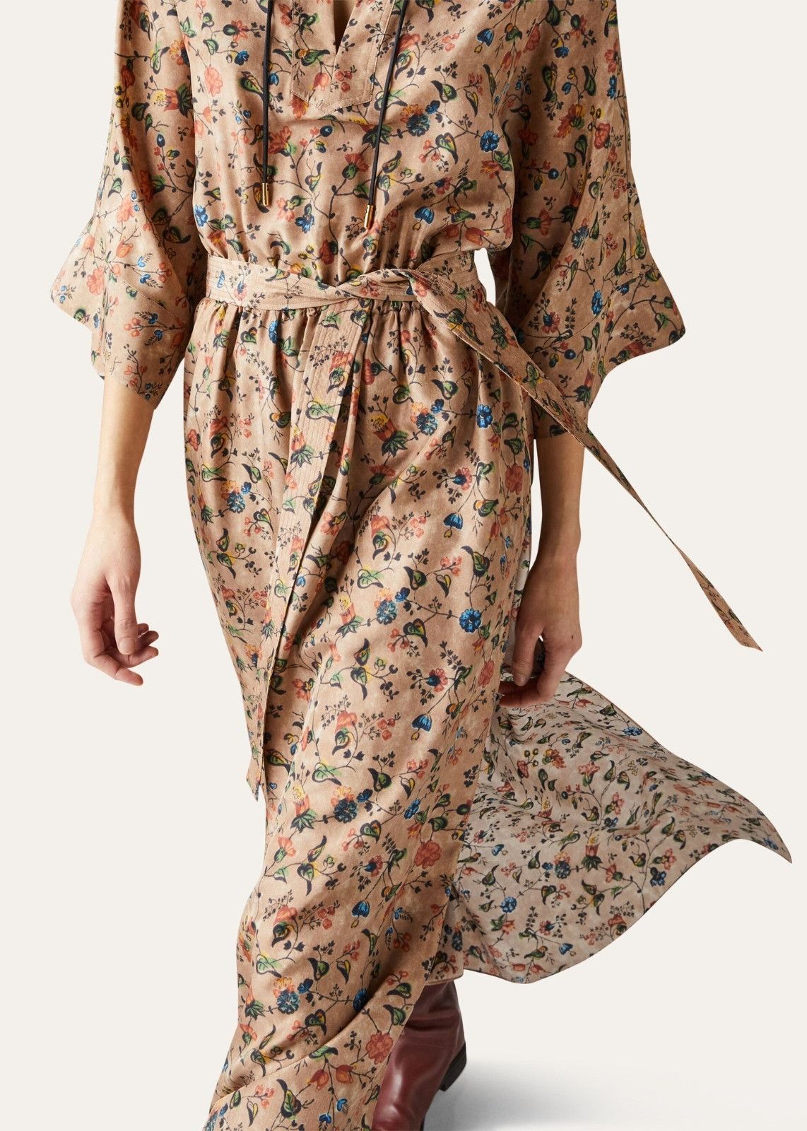 Loro Piana o1srvl11e0824 Bolivian Rim Dress in Multicolor Size M / US 6-8 / IT 42-44 - 3 Thumbnail