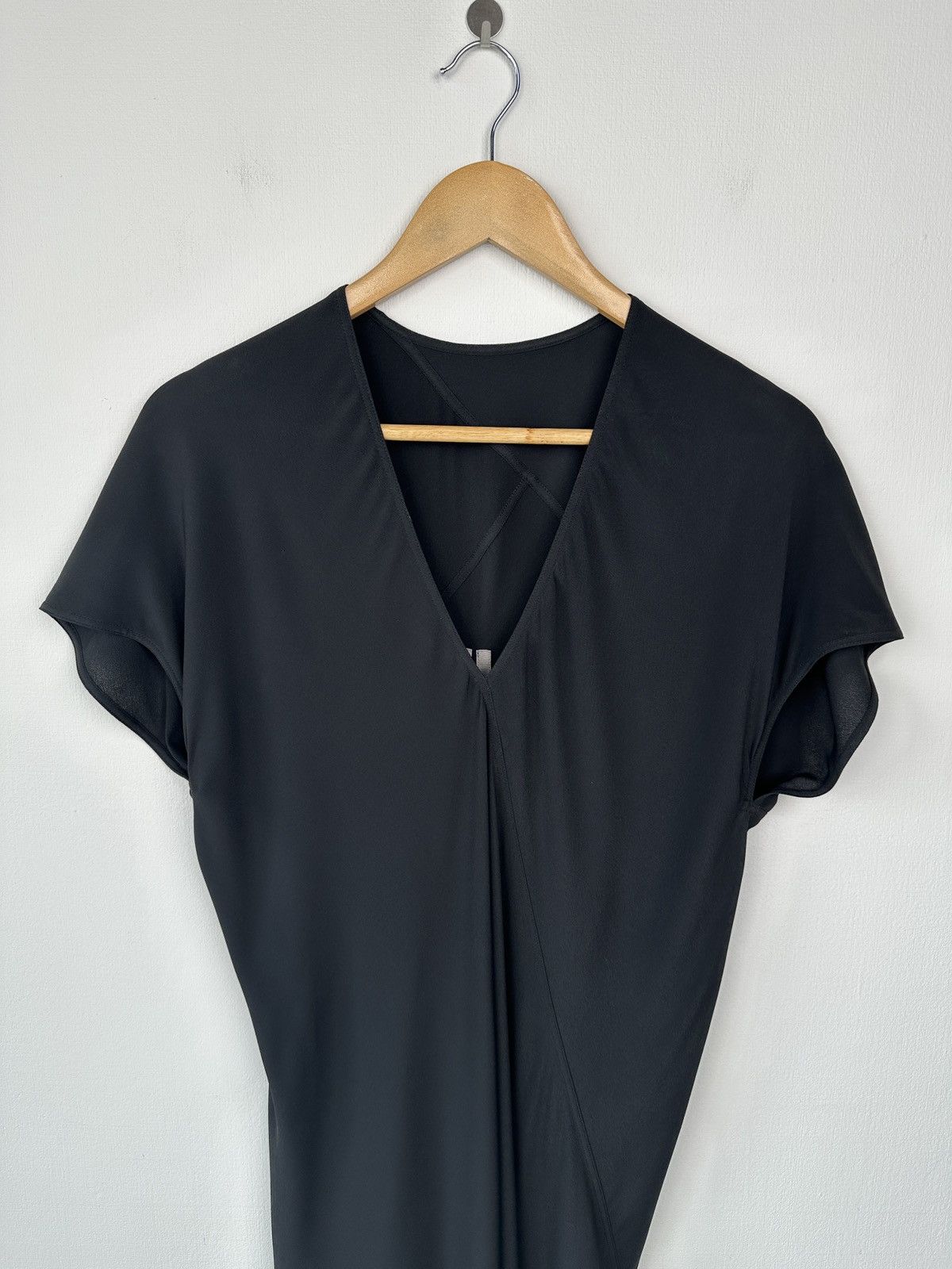 Rick Owens RICK OWENS S/S 20 Tecuatl V-Neck Cap Sleeve Silk Dress Size XS / US 0-2 / IT 36-38 - 3 Thumbnail