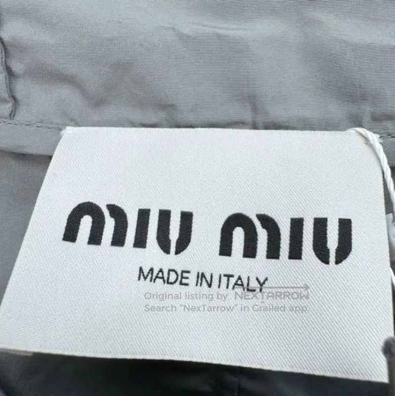 Miu Miu Miu Miu Gray Women's Windbreaker Jacket . Size XS / US 0-2 / IT 36-38 - 4 Thumbnail