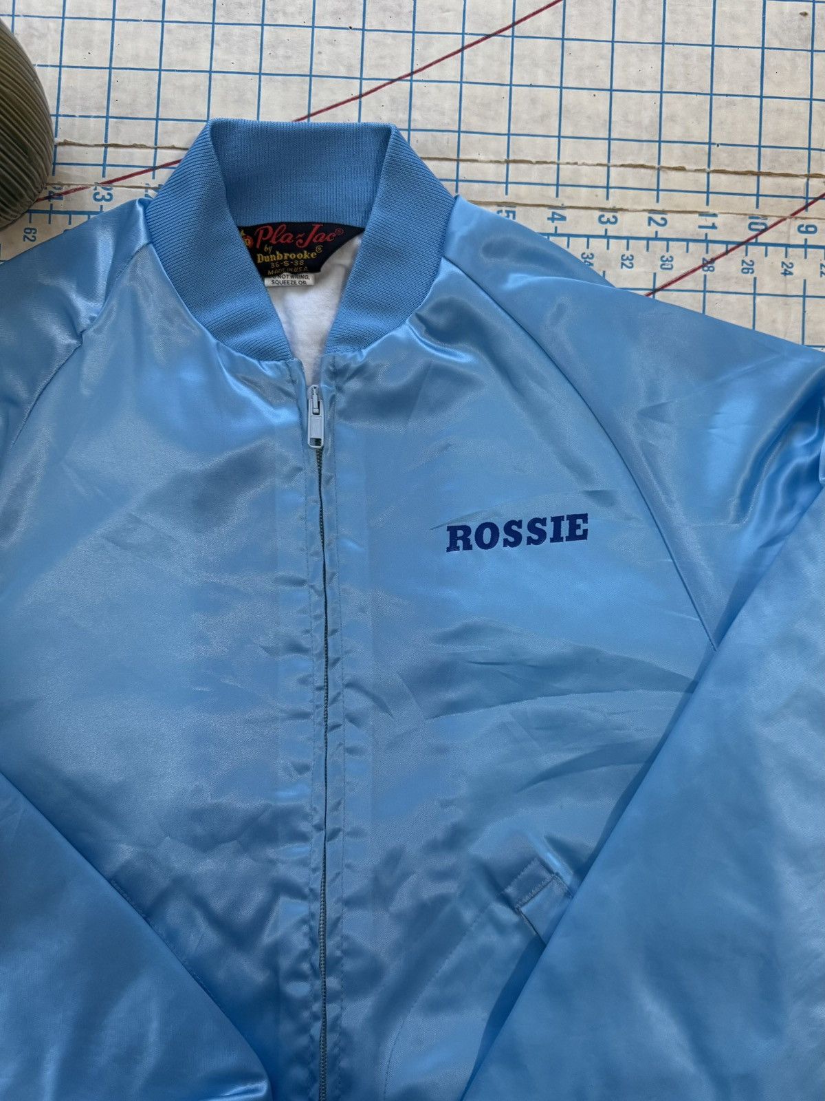 Ford × Mustang × Vintage Vintage Ford Mustang Baby Blue Bomber Jacket Size Small Size US S / EU 44-46 / 1 - 9 Thumbnail