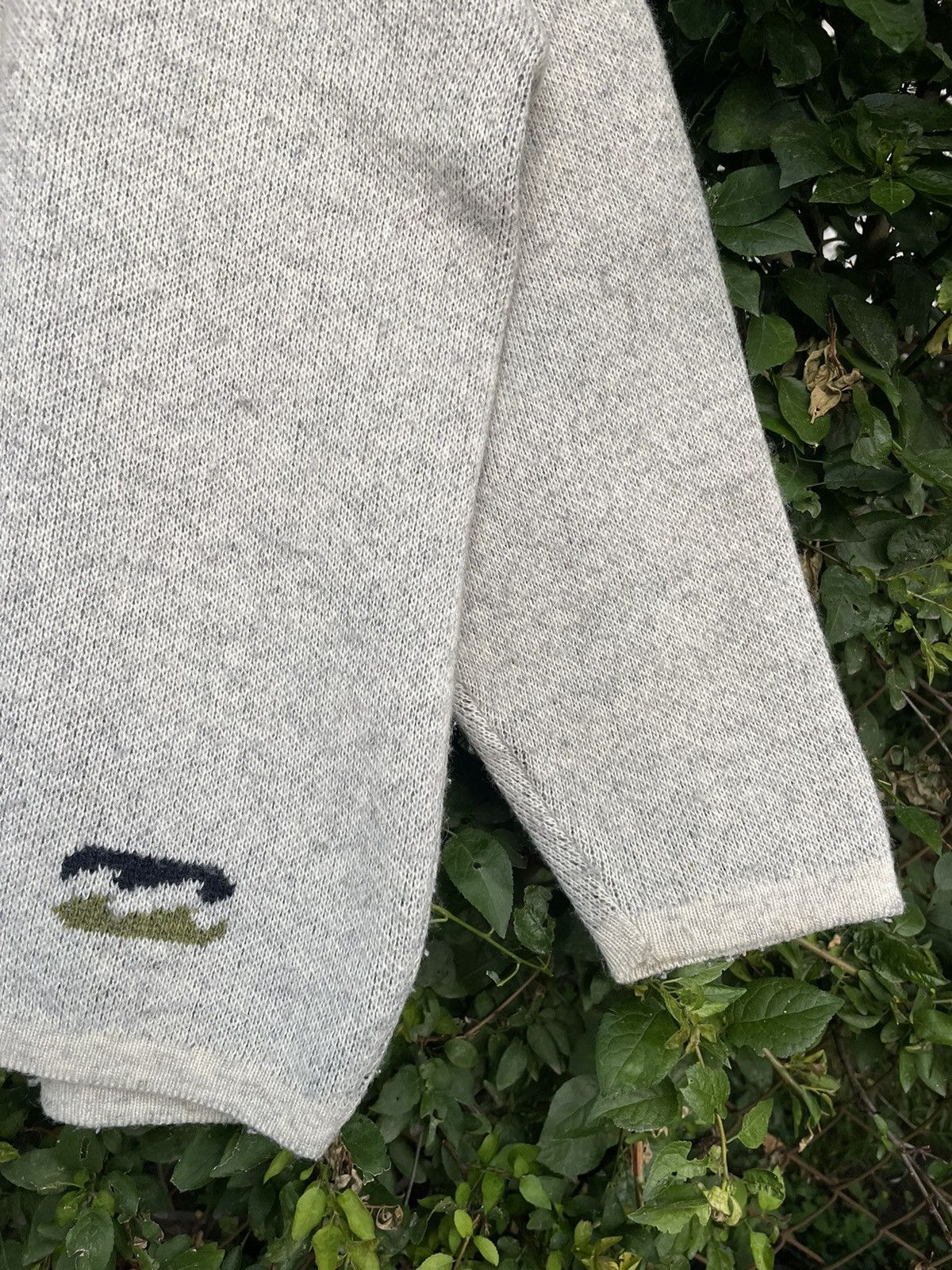 Billabong × Quiksilver × Vintage Vintage Billabong Sweatshirt 90s Wool Big Logo Surf Y2K Size US L / EU 52-54 / 3 - 8 Thumbnail