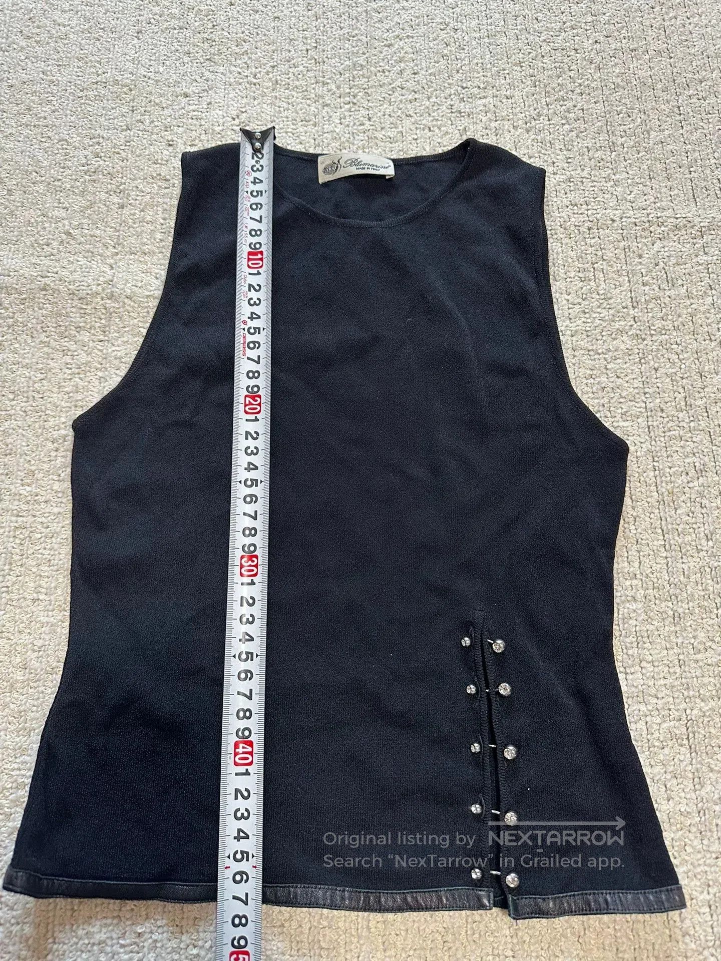 Blumarine Blumarine Sleeveless Diamond Detail Top. Size M / US 6-8 / IT 42-44 - 8 Thumbnail
