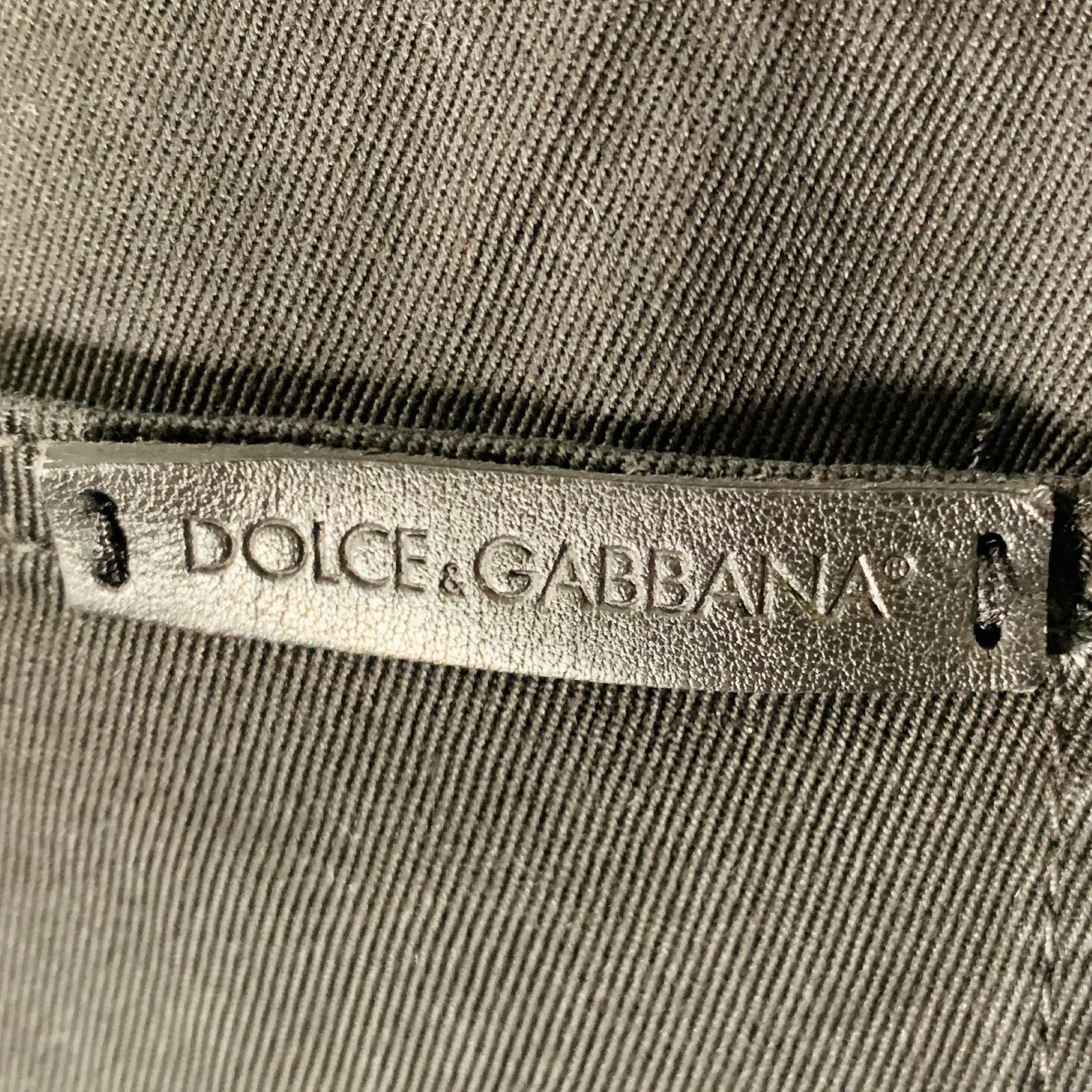 Dolce & Gabbana DOLCE & GABBANA Black Cotton Blend Jean Cut Casual Pants Size US 36 / EU 52 - 5 Thumbnail