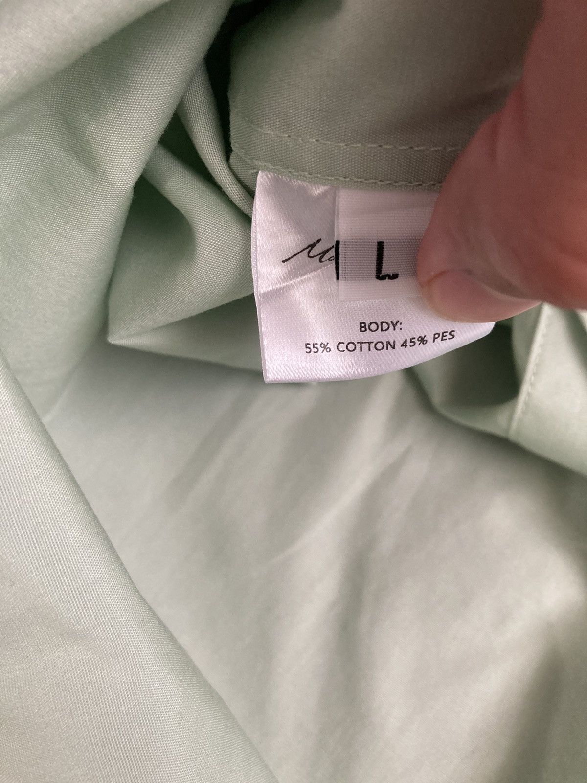 Martine Rose SS18 Martine Rose Easter Mint Shirt Embroidered Logo 2018 Size US L / EU 52-54 / 3 - 7 Thumbnail