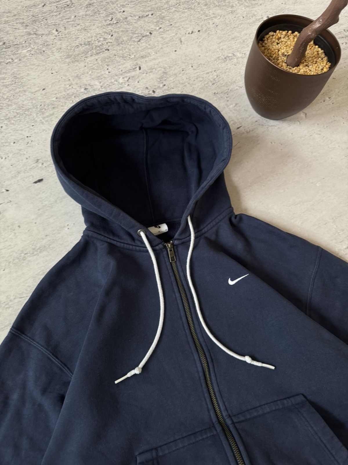 Nike × Vintage NIKE LAB VINTAGE 00s OVERSIZE BAGGY ZIP HOODIE CENTER LOGO Size US M / EU 48-50 / 2 - 3 Thumbnail