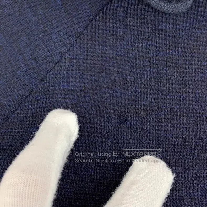 Brunello Cucinelli Brunello Cucinelli Dark Blue Hooded Drawstring Long Sleeve Size US XS / EU 42 / 0 - 9 Thumbnail