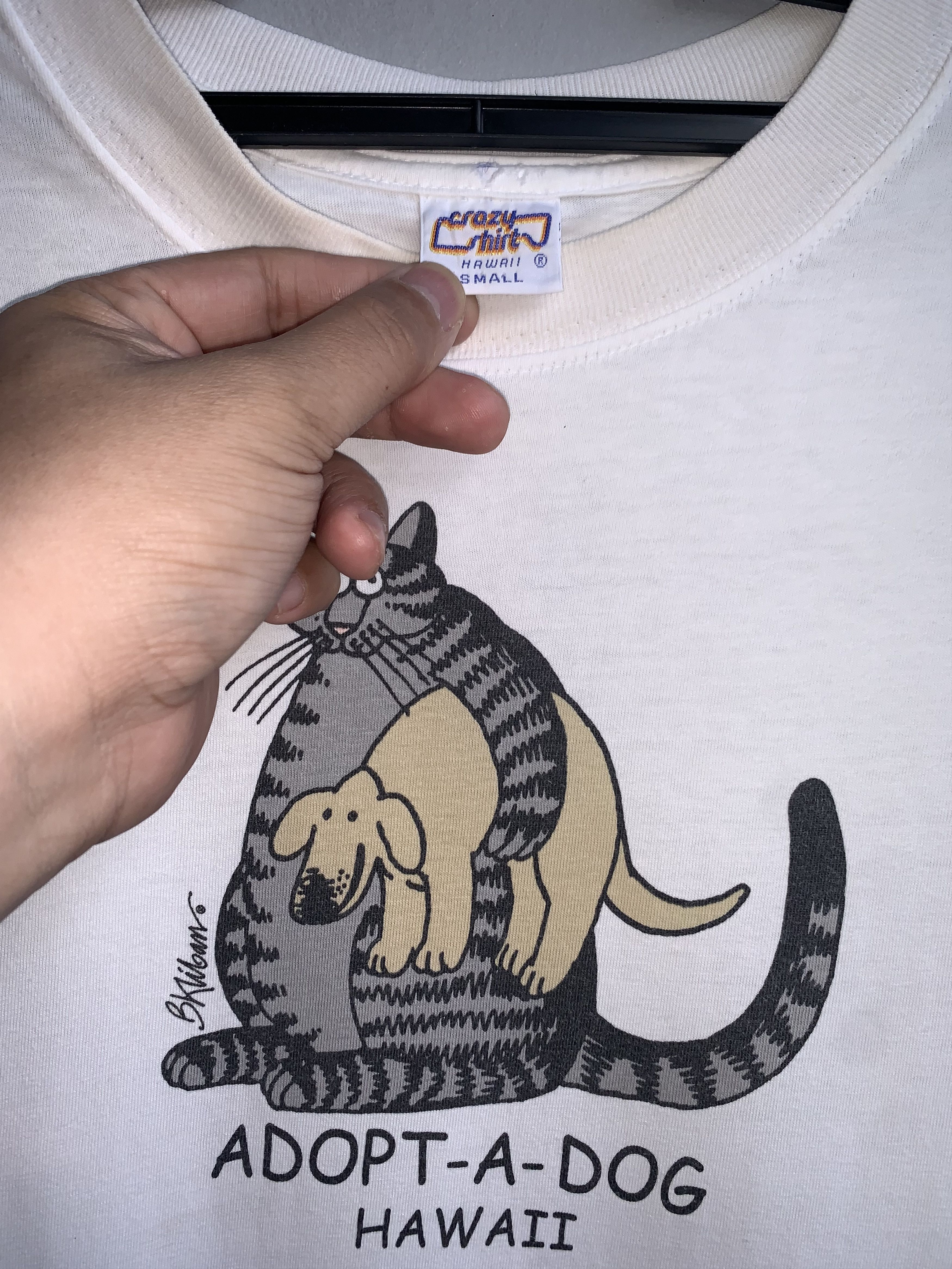 Vintage Cat Dog Vintage Crazy Shirt Size US S / EU 44-46 / 1 - 2 Thumbnail