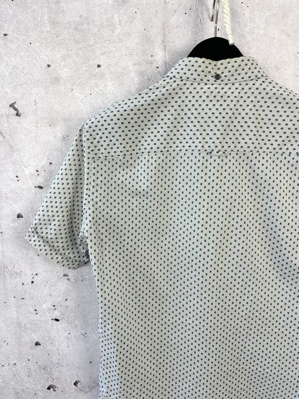Allsaints × Vintage All Saints Slim Fit Spade Short Sleeve Cotton Shirt Size US M / EU 48-50 / 2 - 7 Thumbnail