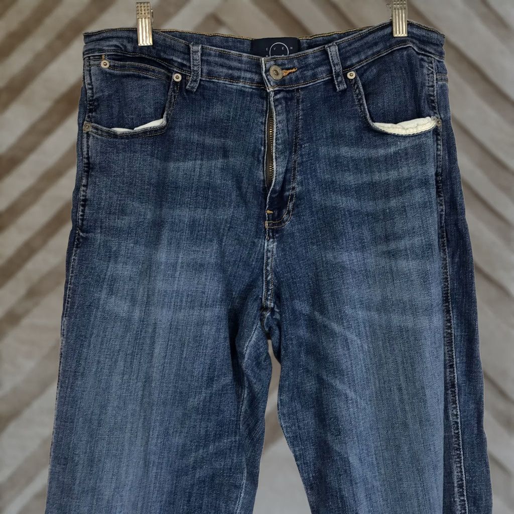 Denime EVEN TIDE Relaxed Fit Jeans Mens 35 34 Blue Denim Straight Size US 35 - 1 Thumbnail