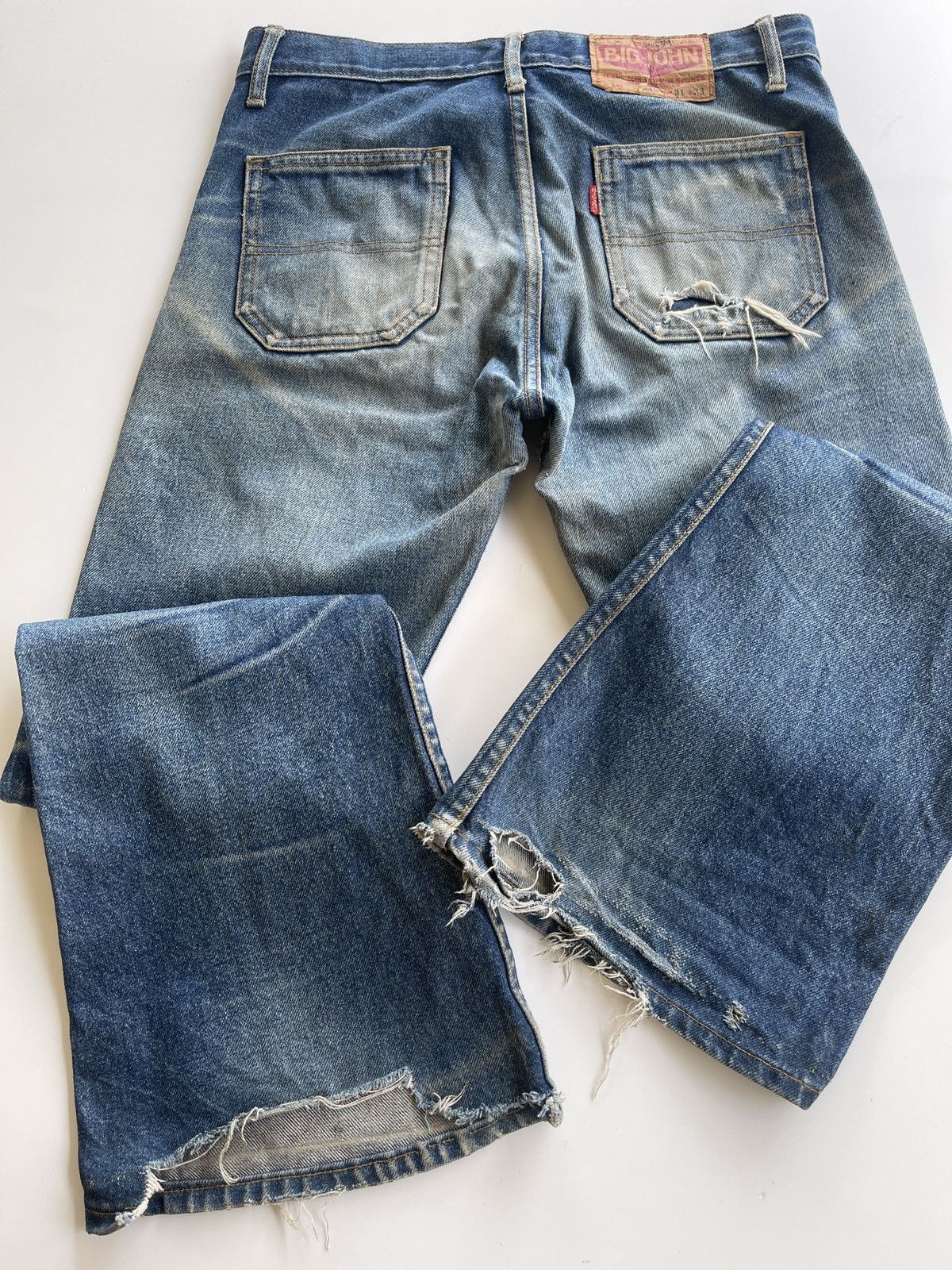 Big John Vintage Distressed Flare Denim Size US 30 / EU 46 - 5 Thumbnail