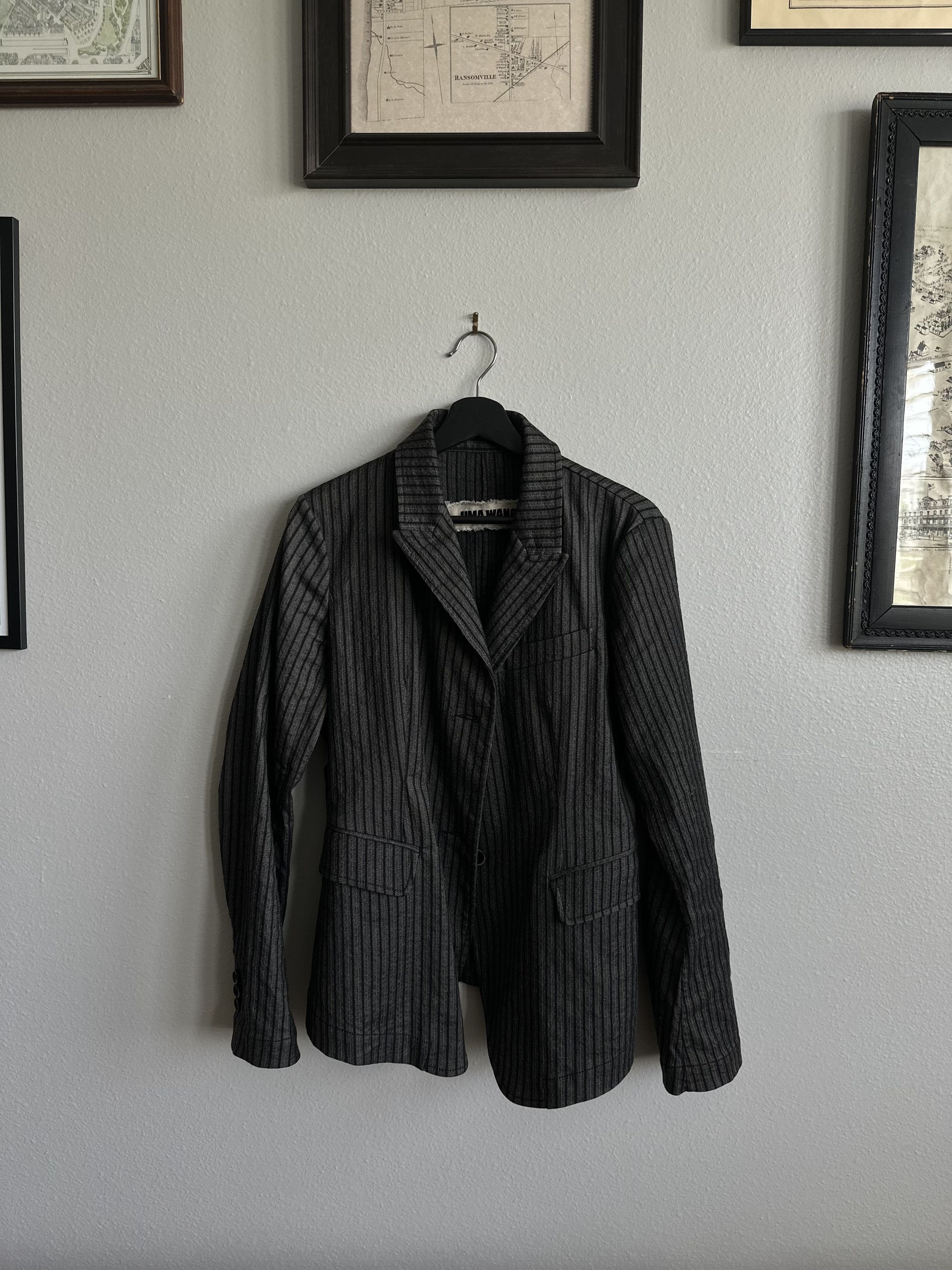 Uma wang striped blazer