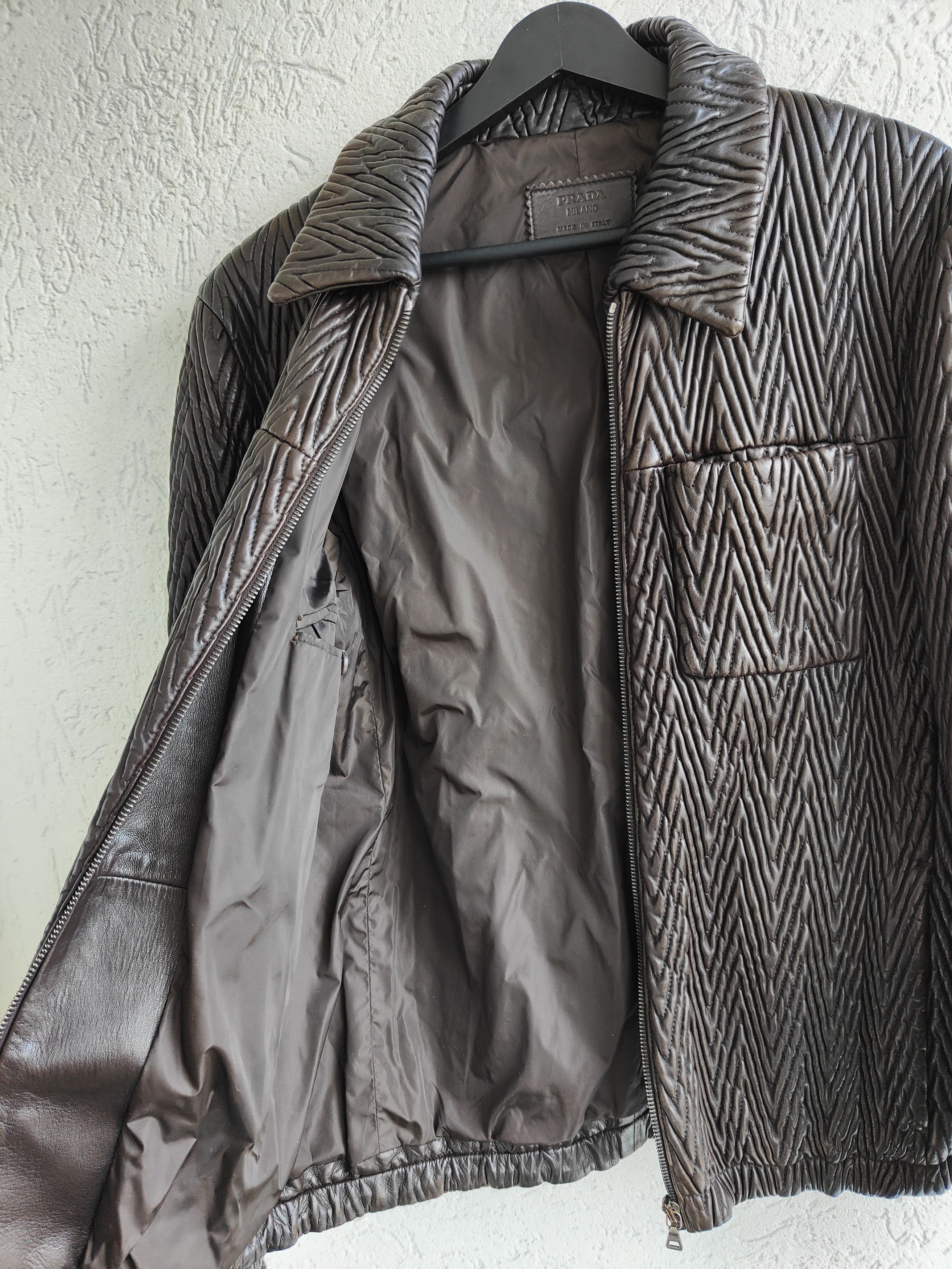 Prada Prada Quilted Leather Boxy Insulated Jacket Runway 2006 Size US M / EU 48-50 / 2 - 9 Thumbnail