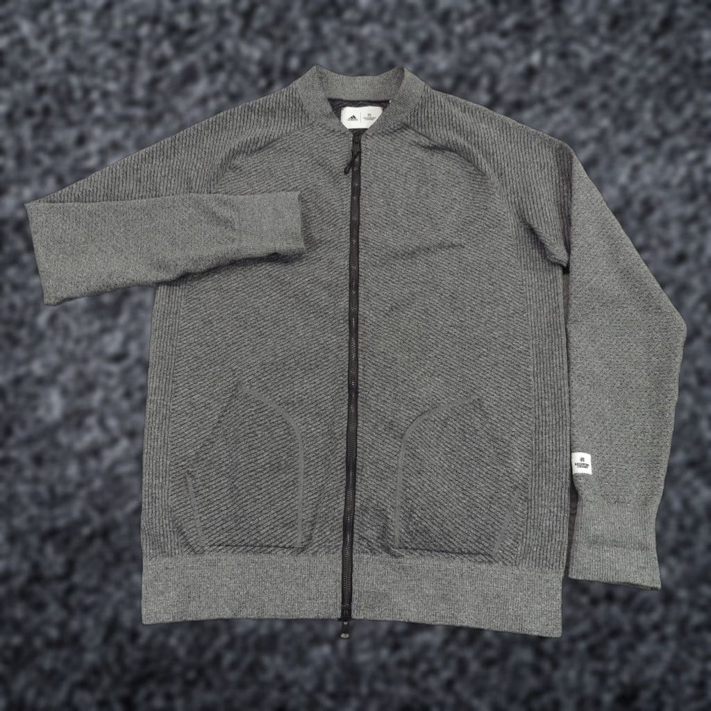 Adidas Adidas Jacket Womens Large Charcoal Zip Up Bomber Performance Reigning Champ Size L / US 10 / IT 46 - 1 Thumbnail