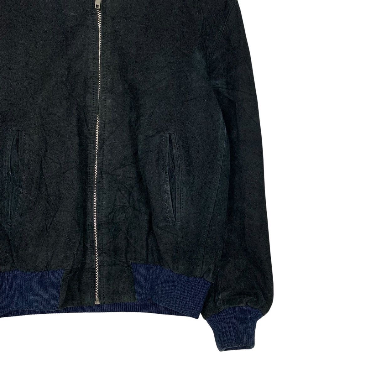 Vintage Vintage 90's Unbrand Suede Leather Jacket #2619-C118 Size US L / EU 52-54 / 3 - 4 Thumbnail