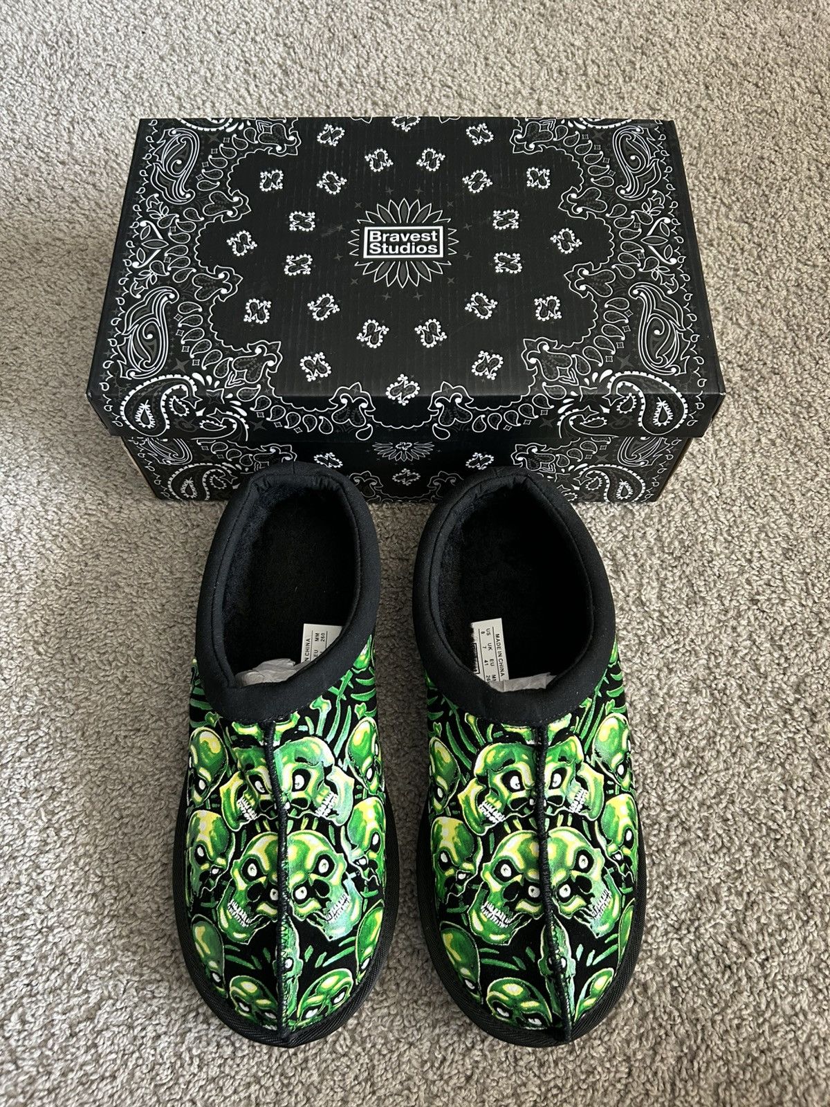 Bravest Studios Bravest Studios Skull Slippers Size 8 Size US 8 / EU 41 - 3 Thumbnail