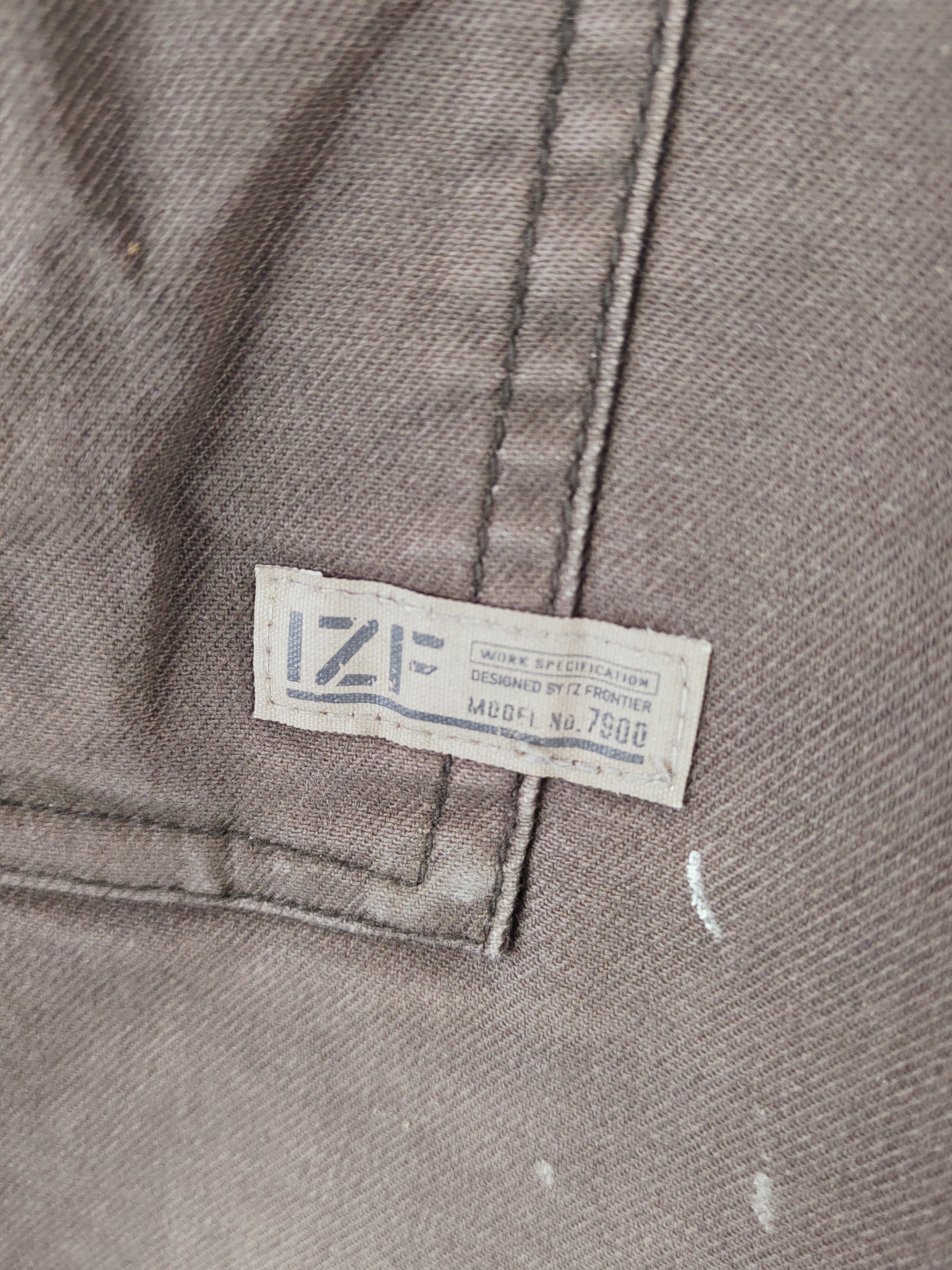 Japanese Brand I'z Frontier Gray Faded Multipocket Cargo Pants #W092 Size US 32 / EU 48 - 4 Thumbnail