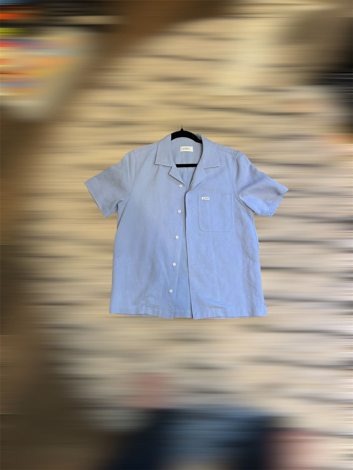 Saturdays NYC Blue striped shirt Size US M / EU 48-50 / 2 - 2 Thumbnail