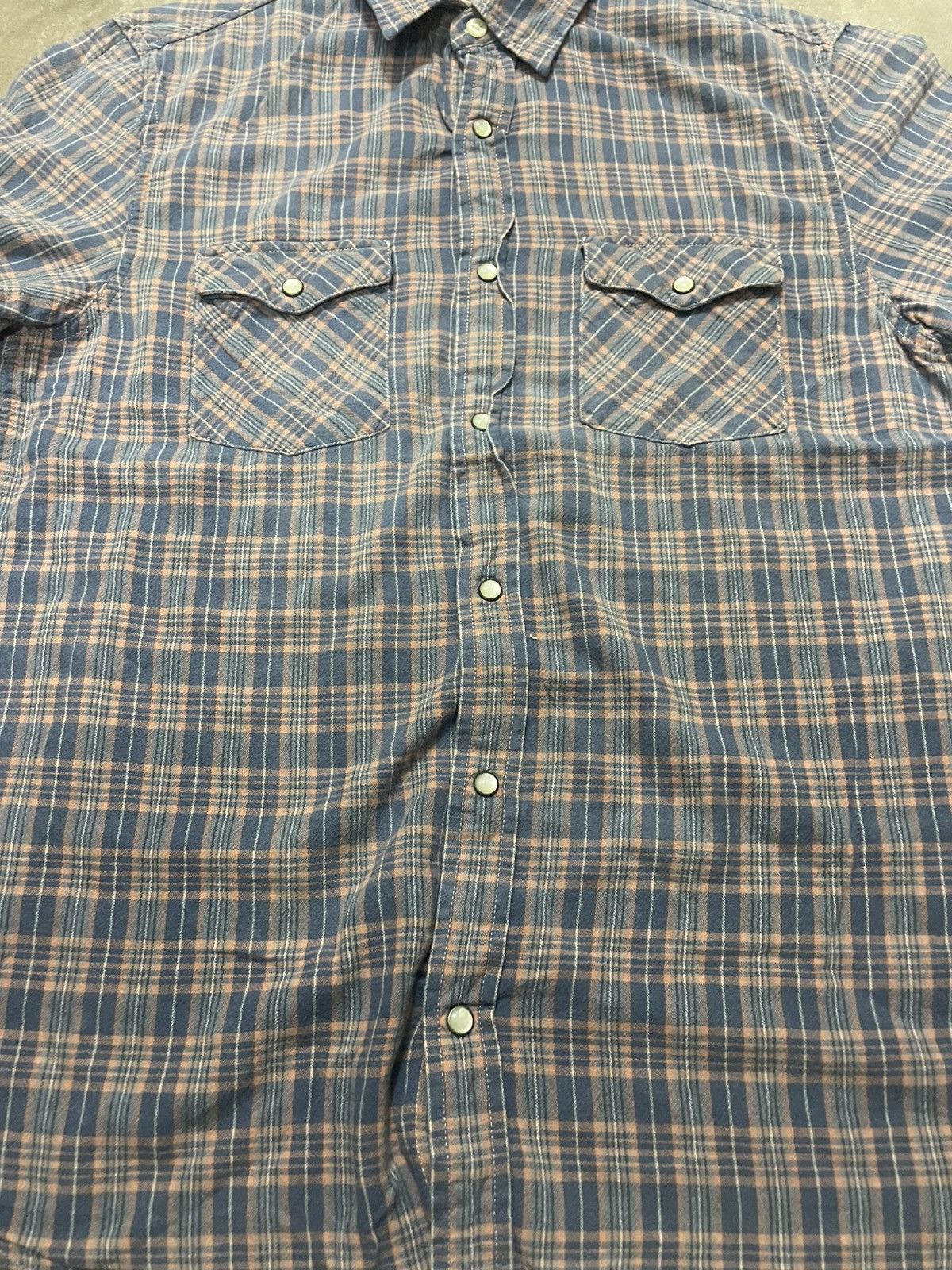 Denim & Supply Ralph Lauren Denim Ralph Lauren Flannel Tshirt with Pearl Button Size US M / EU 48-50 / 2 - 4 Thumbnail