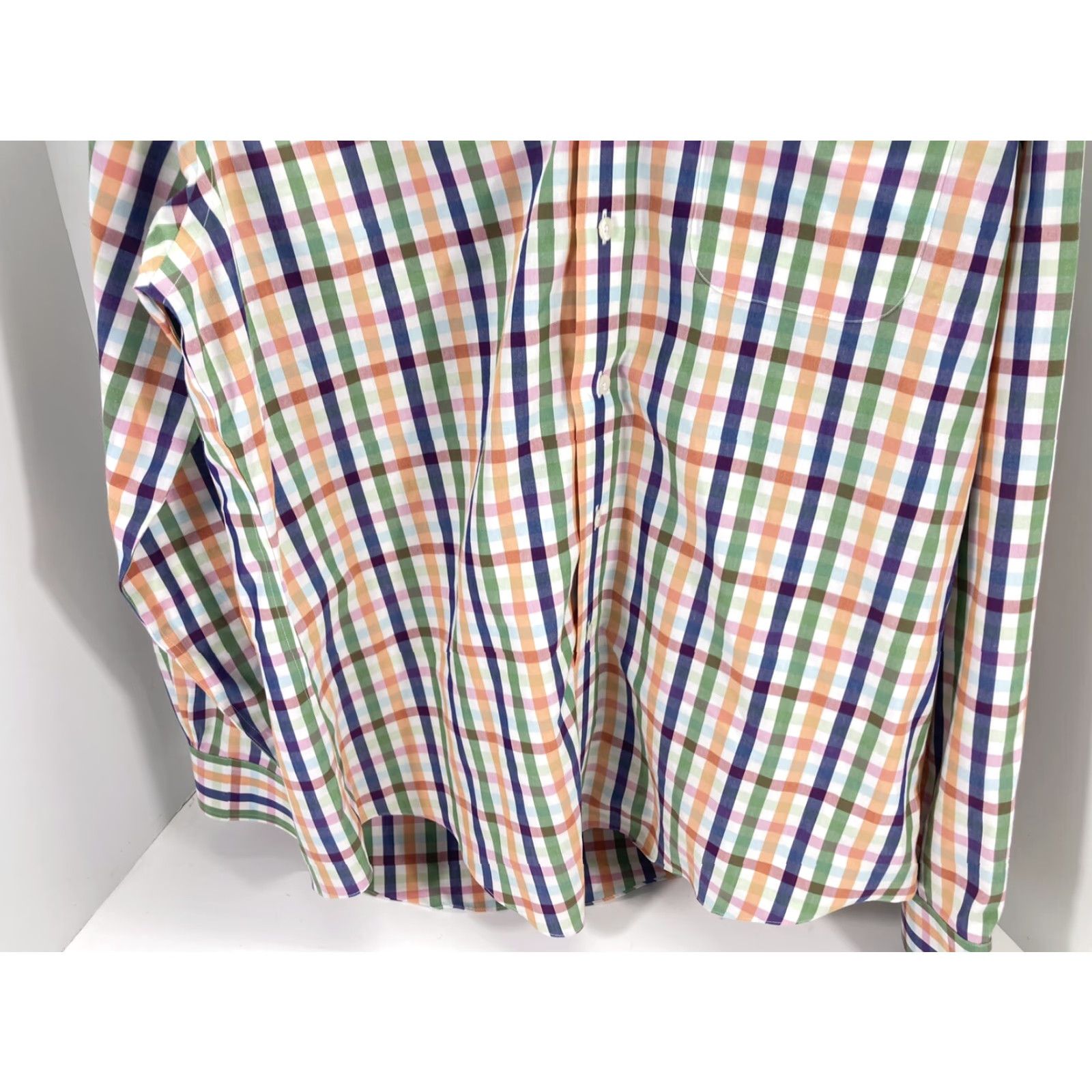 Brooks Brothers Brooks Brothers Original Polo Dress Shirt Men L Striped Long Sleeve Button-Up Multicolor Shirt Size 42R - 3 Thumbnail
