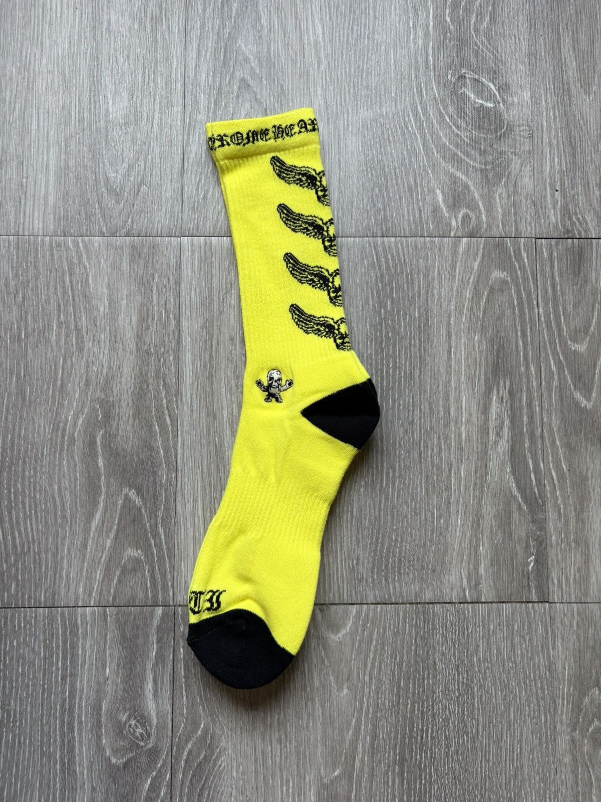 Chrome Hearts Chrome Hearts Neon Green Foti Socks Size ONE SIZE - 1 Thumbnail