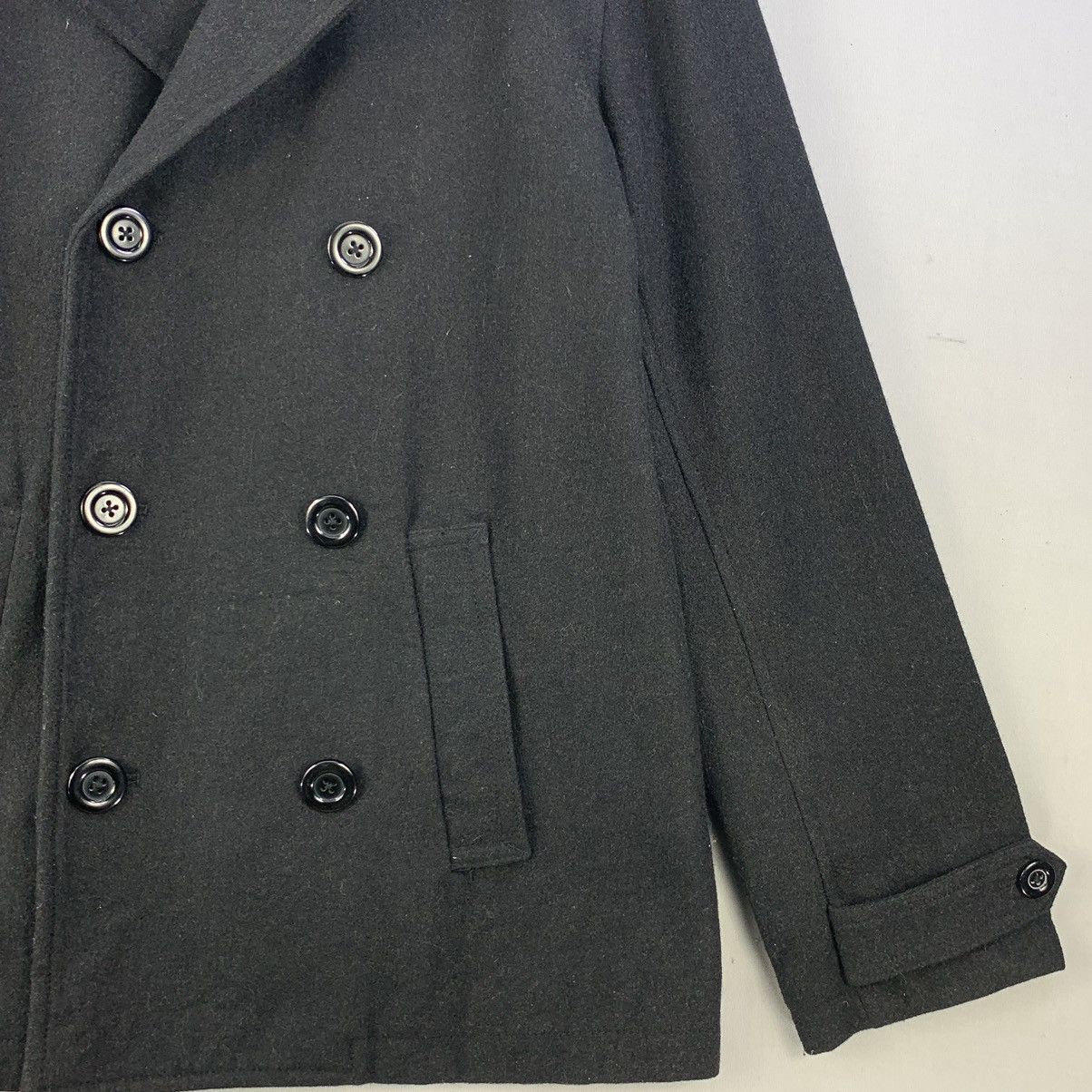 Japanese Brand Vintage Commontage Double Breasted Peacoat Wool Blend Jacket Size US L / EU 52-54 / 3 - 8 Thumbnail