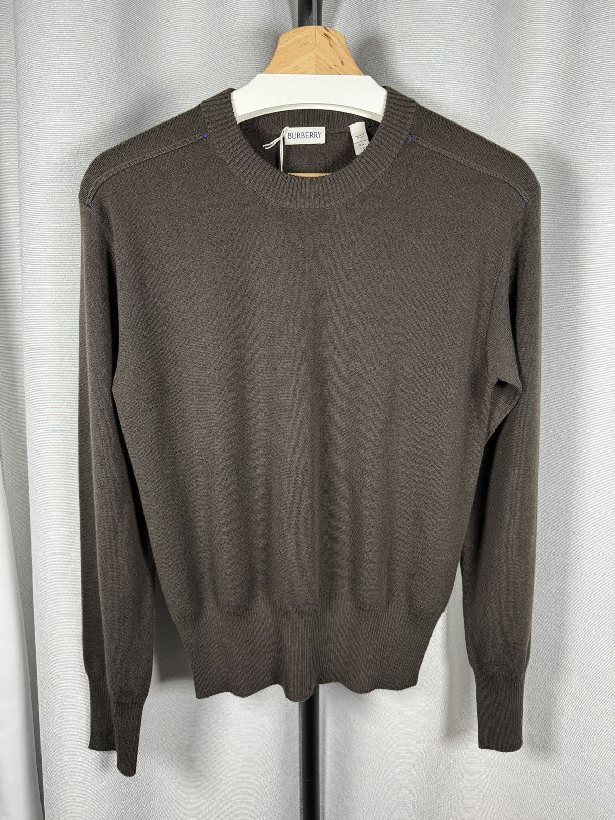 Burberry Burberry Daniel Lee Era Knight Blue Stitch Wool Sweater XS Size US XXS / EU 40 - 1 Thumbnail