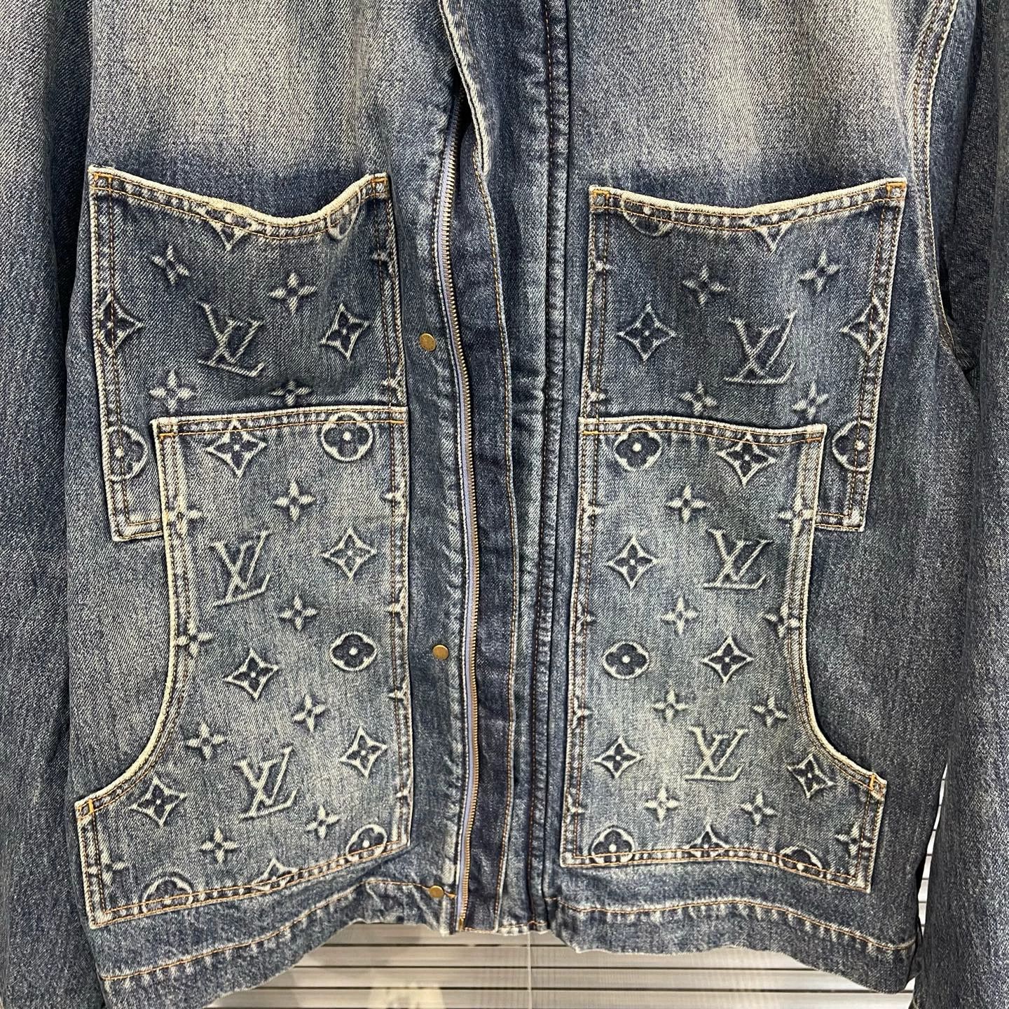 Louis Vuitton LV Lumberjack All-over Print Denim Jacket 48 New Size US M / EU 48-50 / 2 - 4 Thumbnail